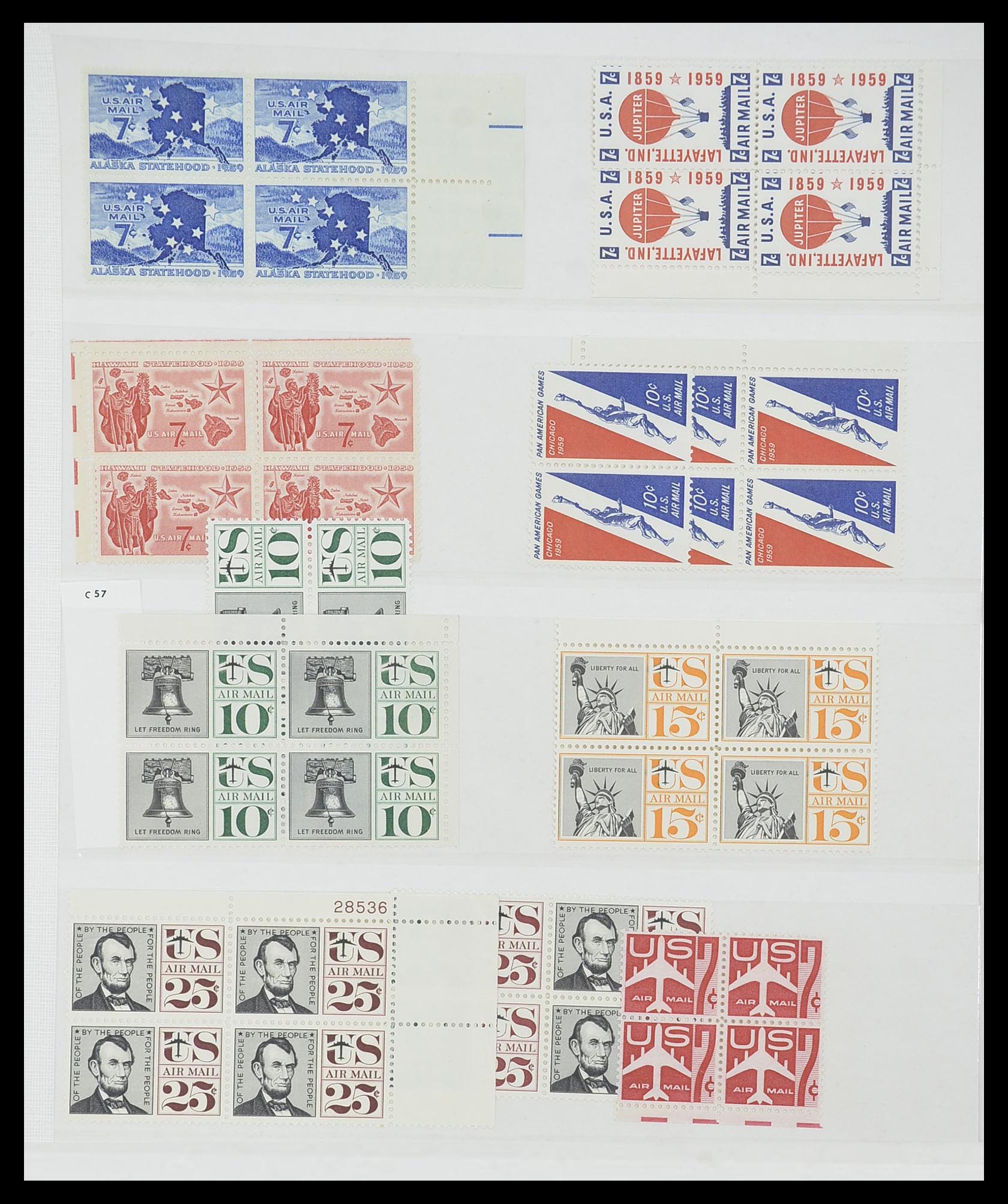 33904 072 - Stamp collection 33904 USA 1938-1998.