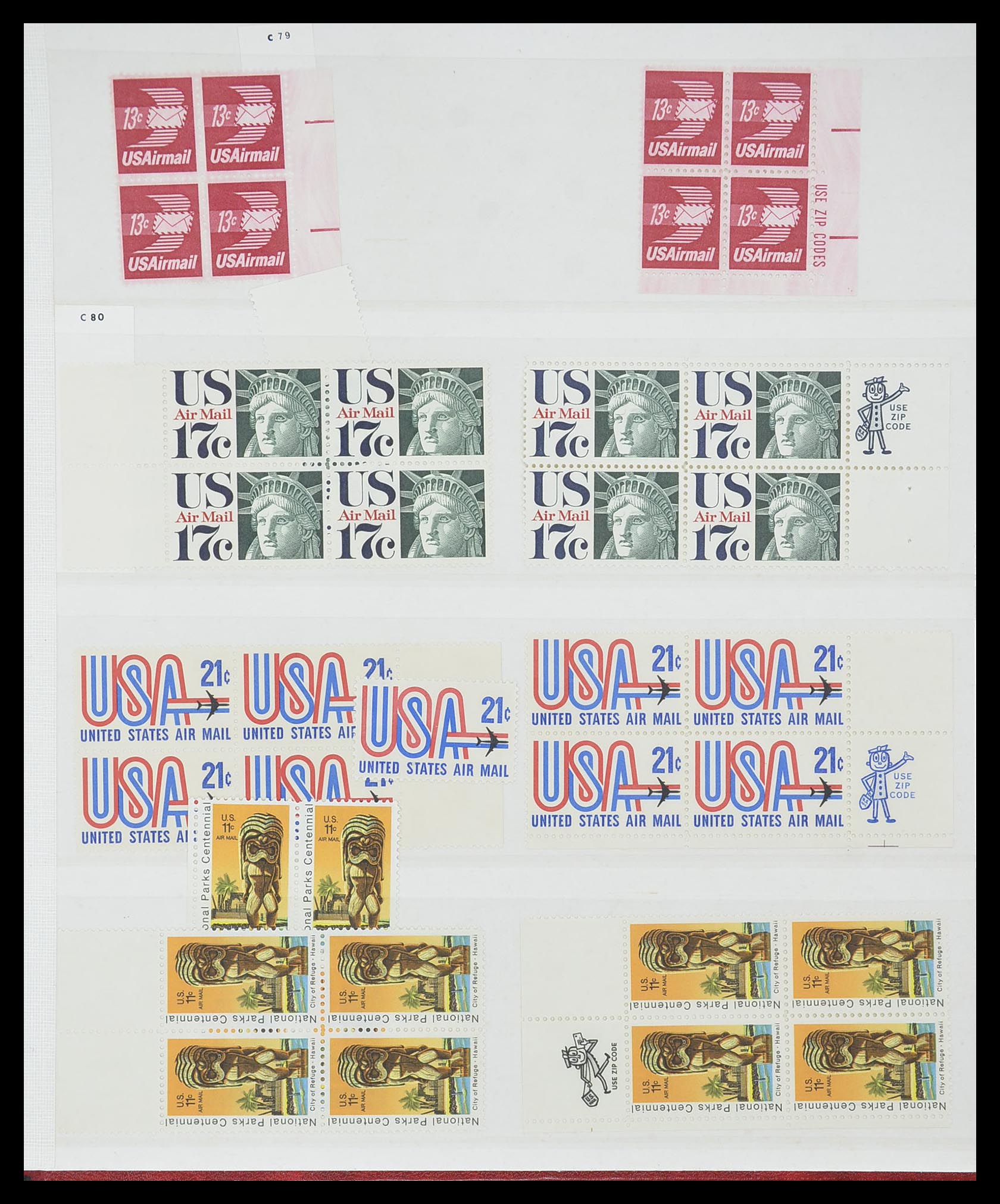 33904 076 - Stamp collection 33904 USA 1938-1998.