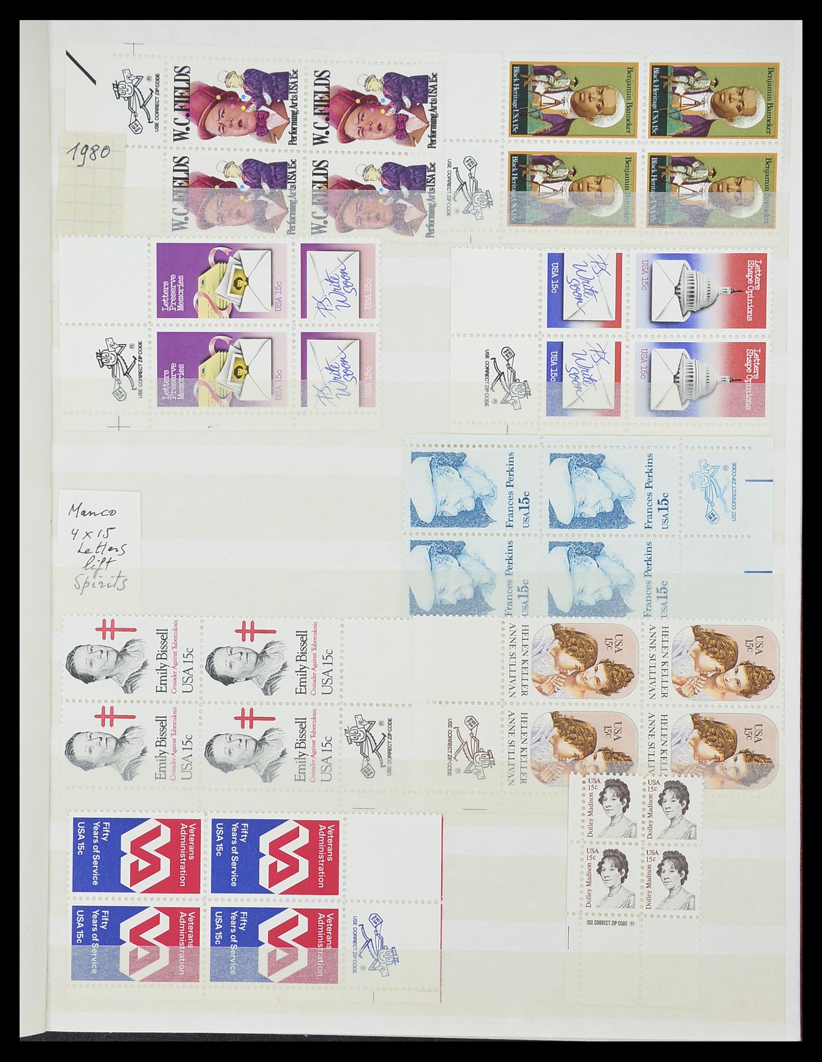 33904 080 - Stamp collection 33904 USA 1938-1998.