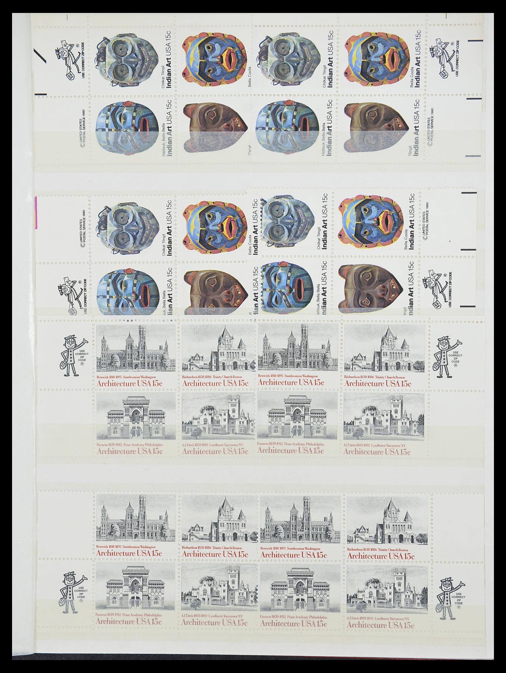 33904 082 - Stamp collection 33904 USA 1938-1998.