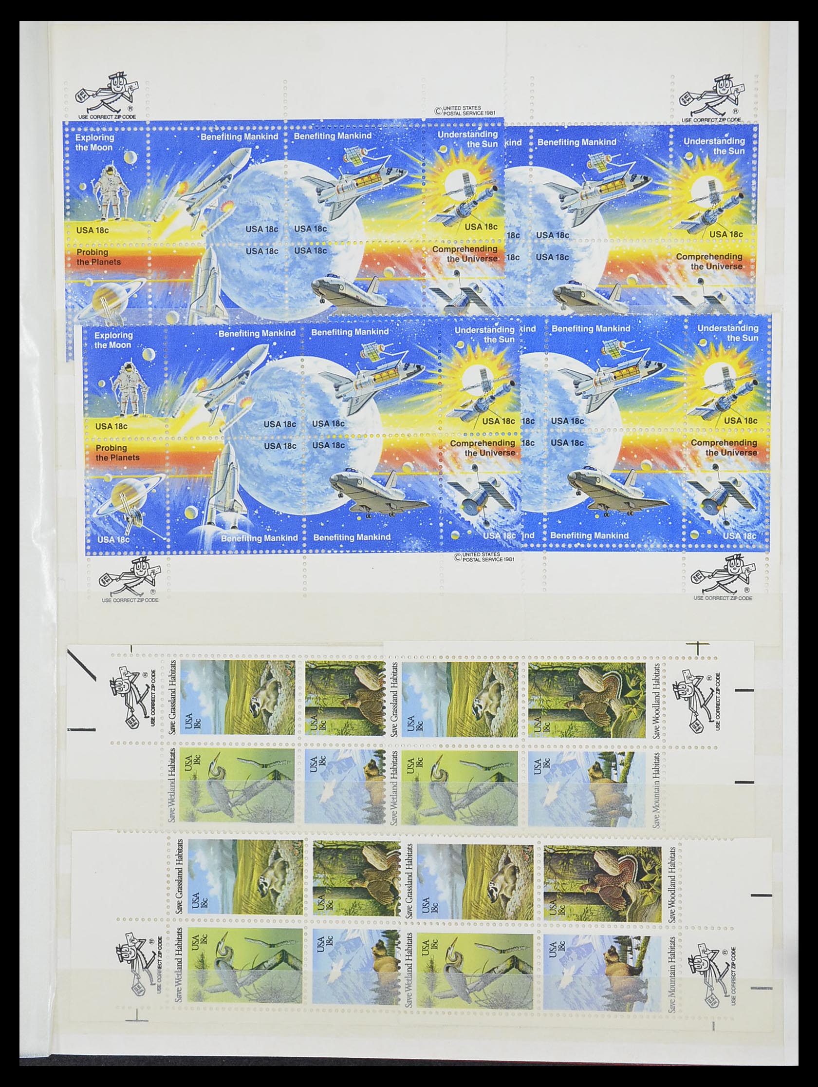 33904 084 - Stamp collection 33904 USA 1938-1998.