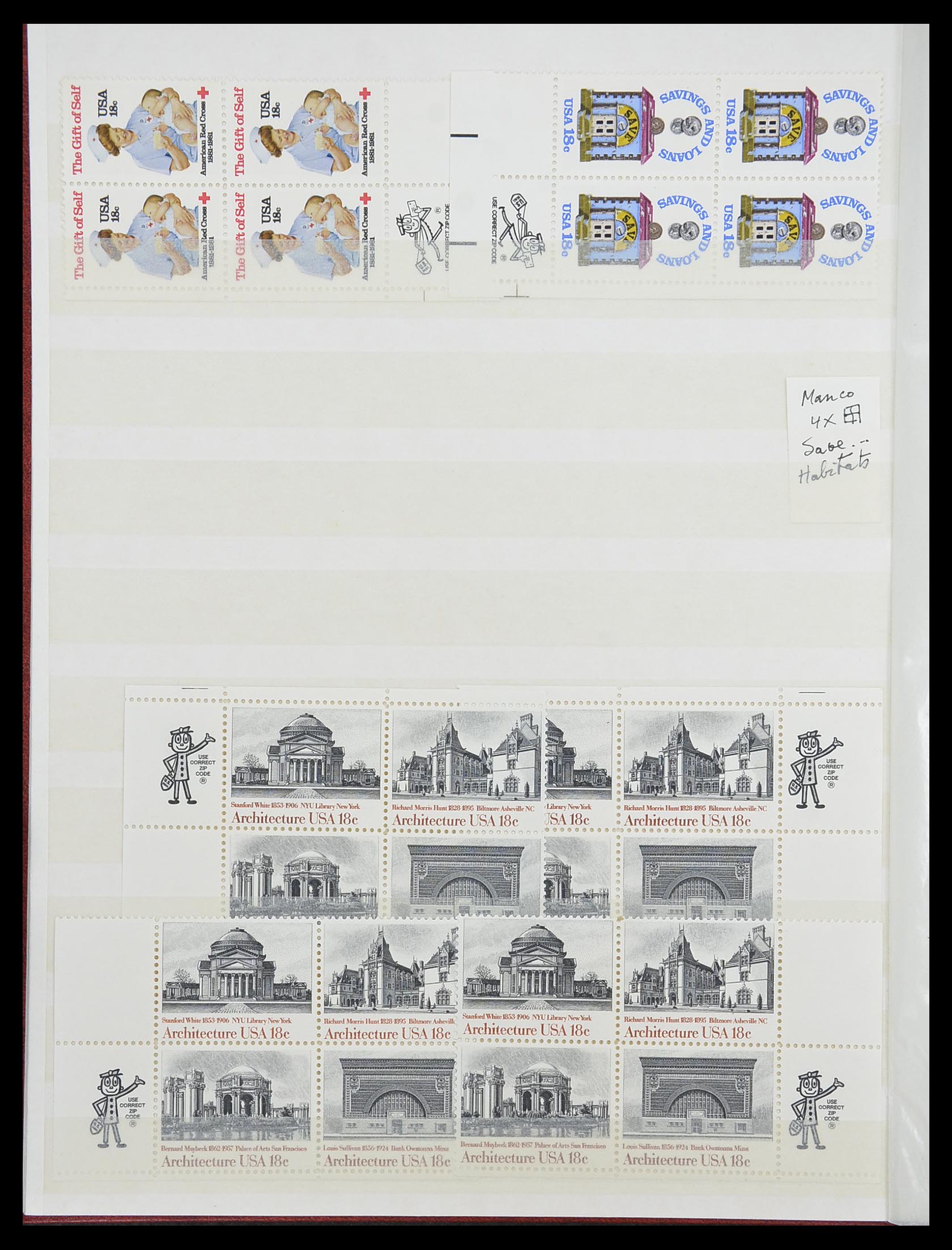 33904 085 - Stamp collection 33904 USA 1938-1998.