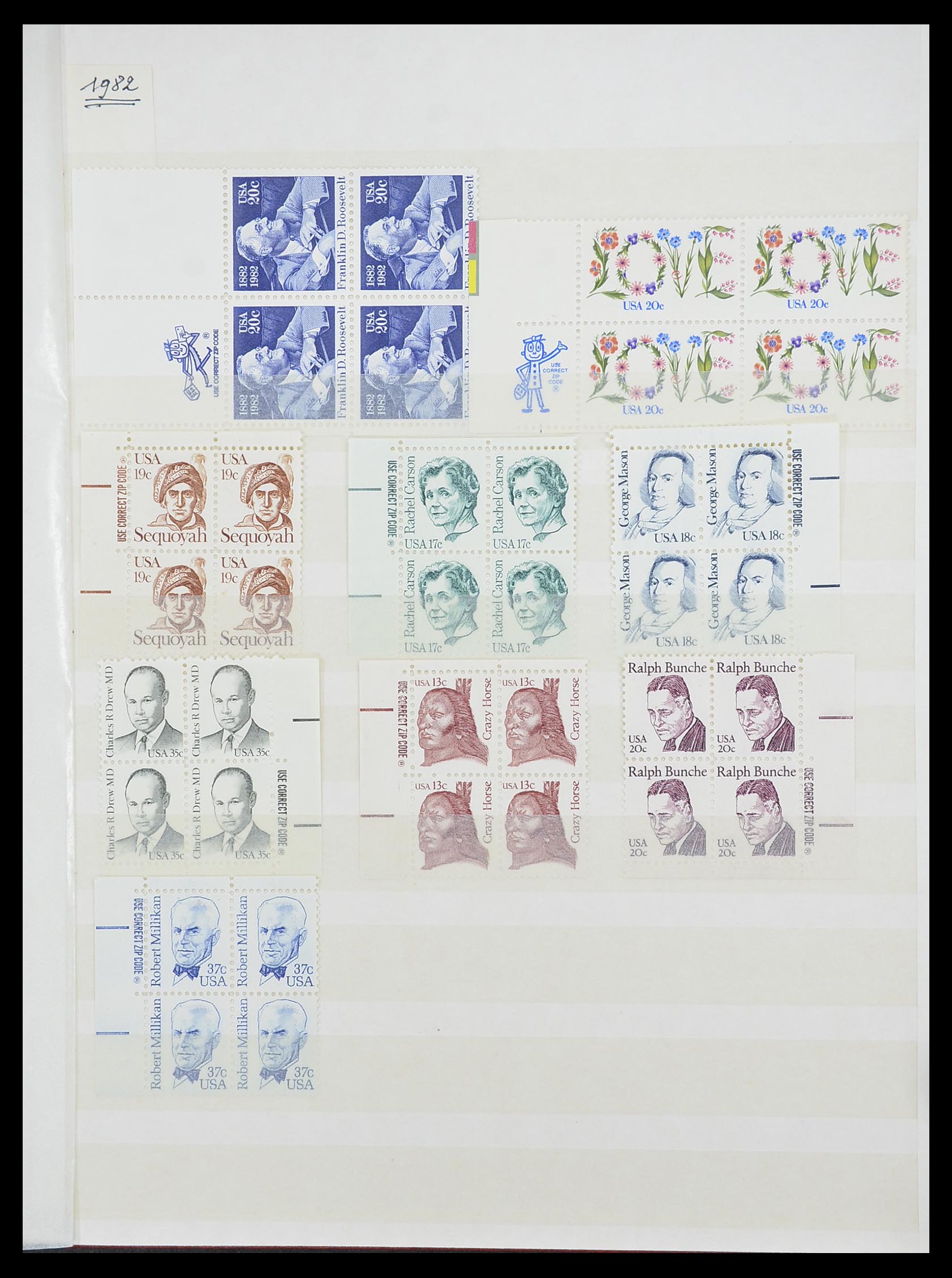 33904 088 - Stamp collection 33904 USA 1938-1998.
