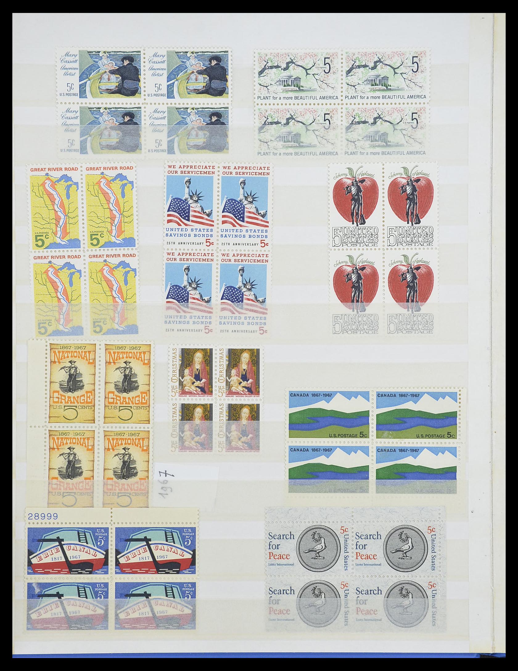 33904 090 - Stamp collection 33904 USA 1938-1998.