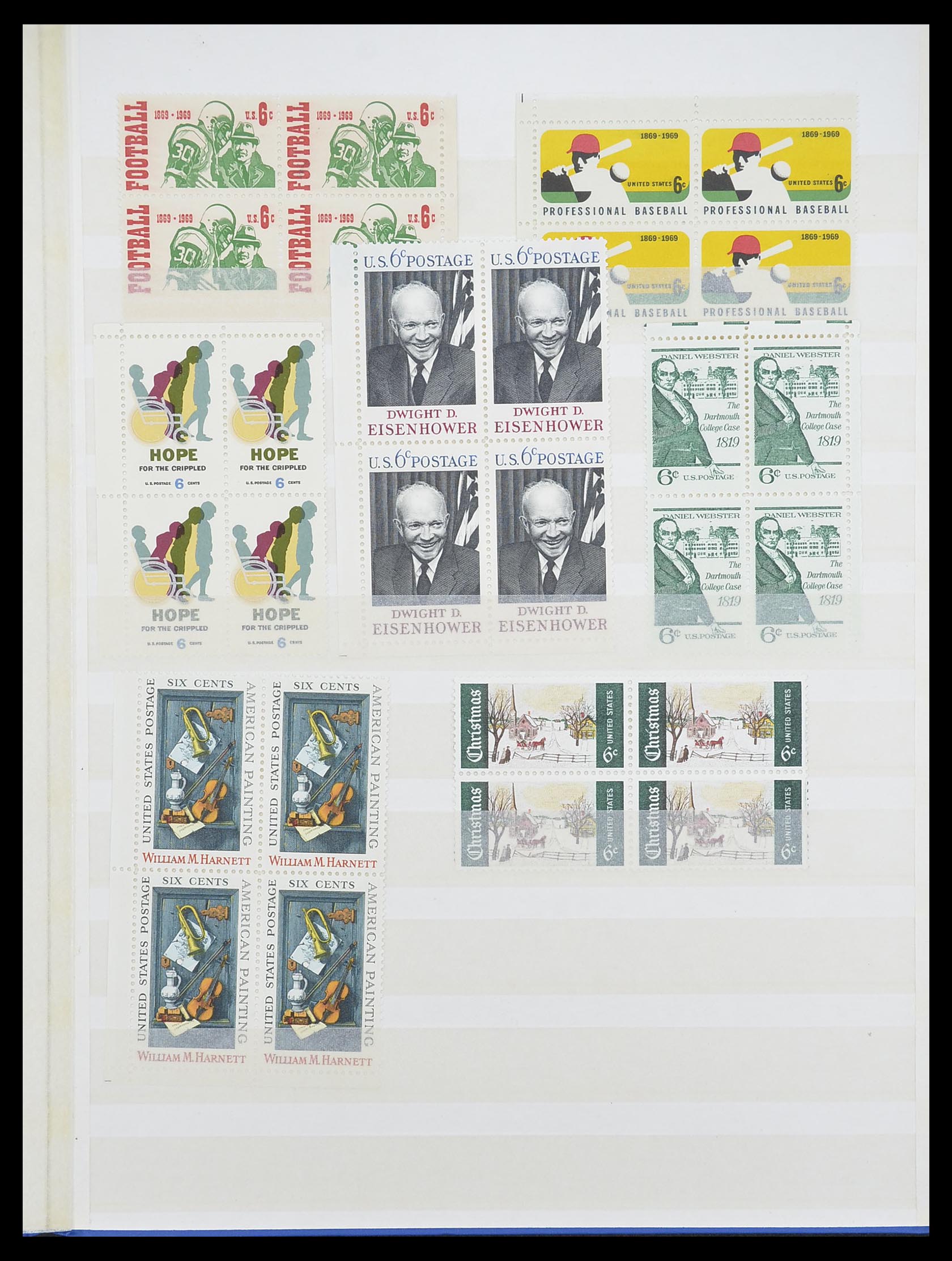 33904 095 - Stamp collection 33904 USA 1938-1998.