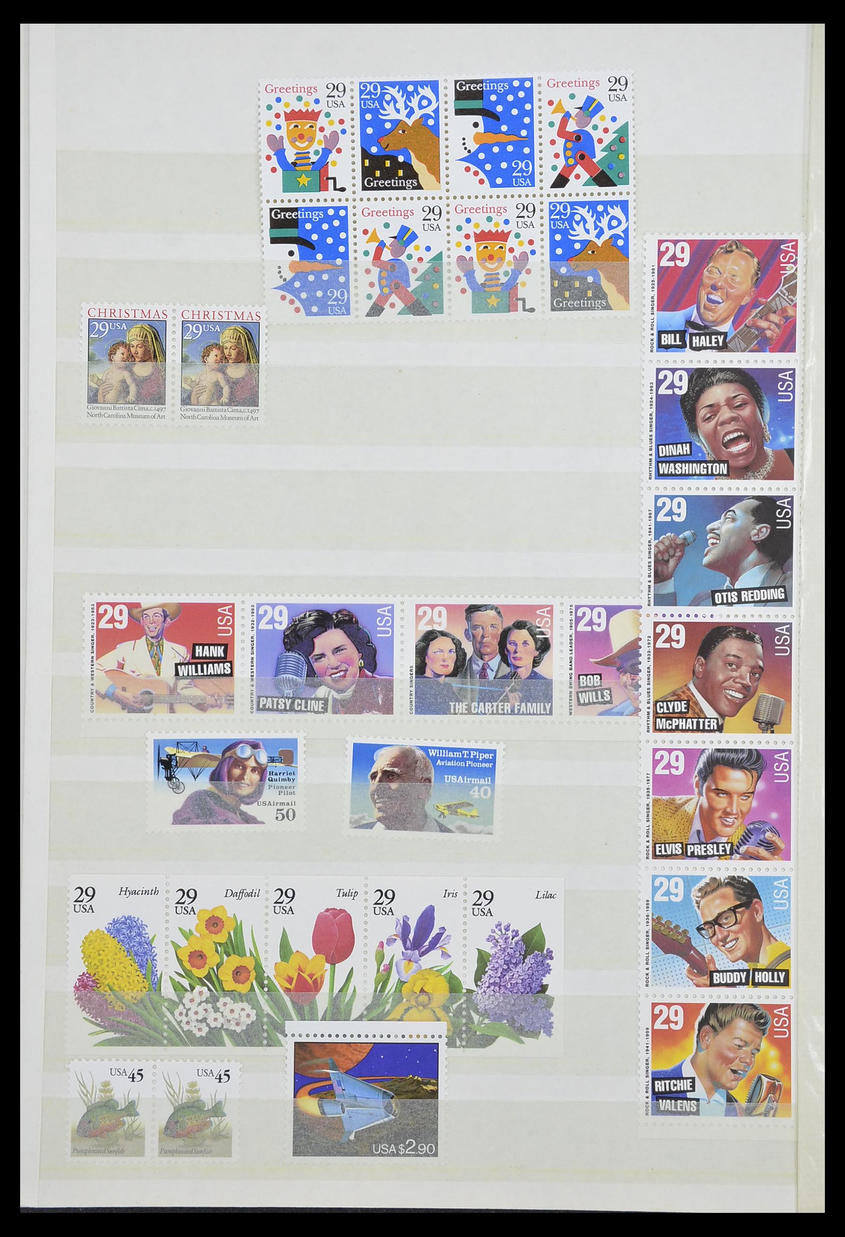 33904 182 - Stamp collection 33904 USA 1938-1998.