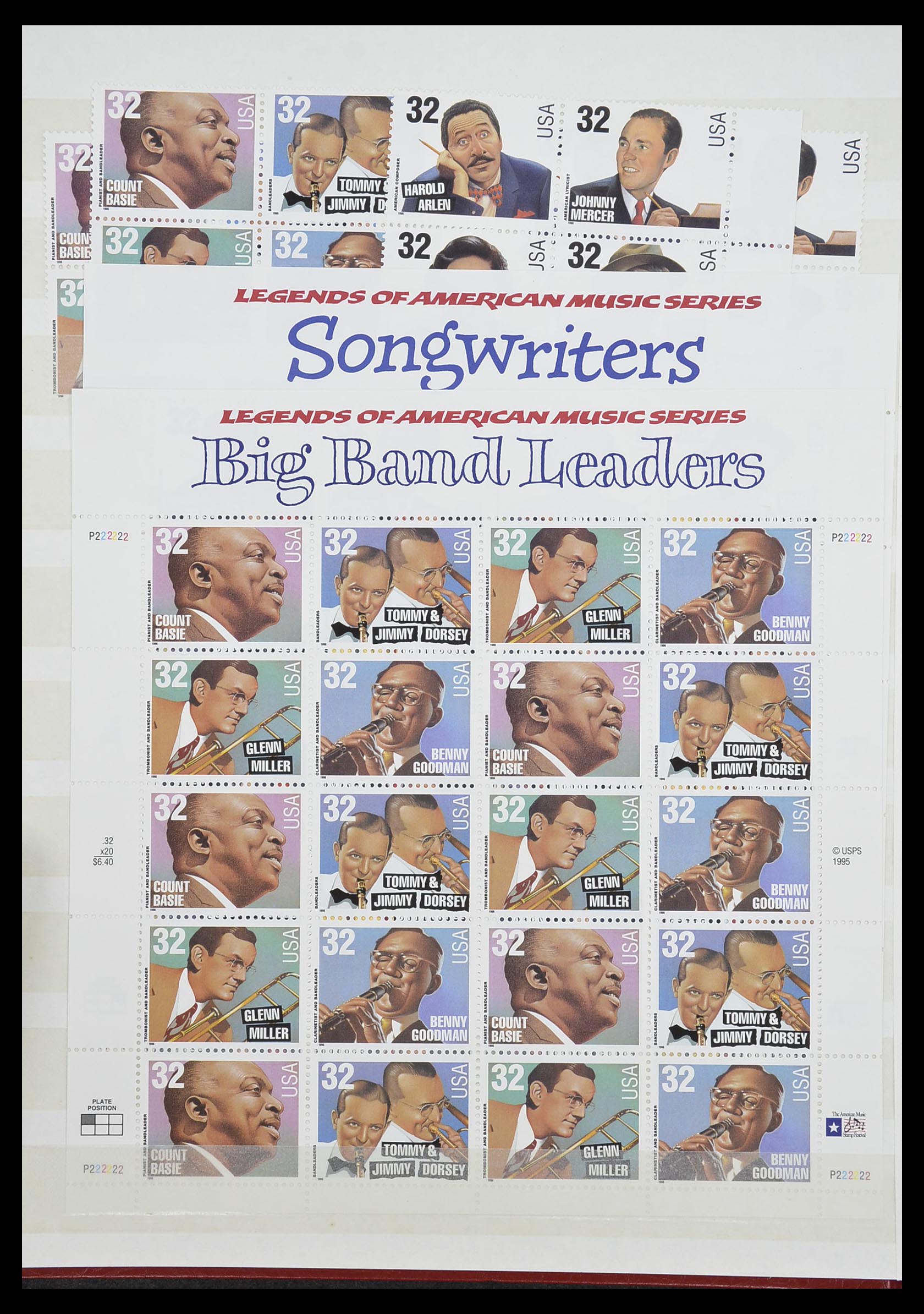 33904 203 - Stamp collection 33904 USA 1938-1998.