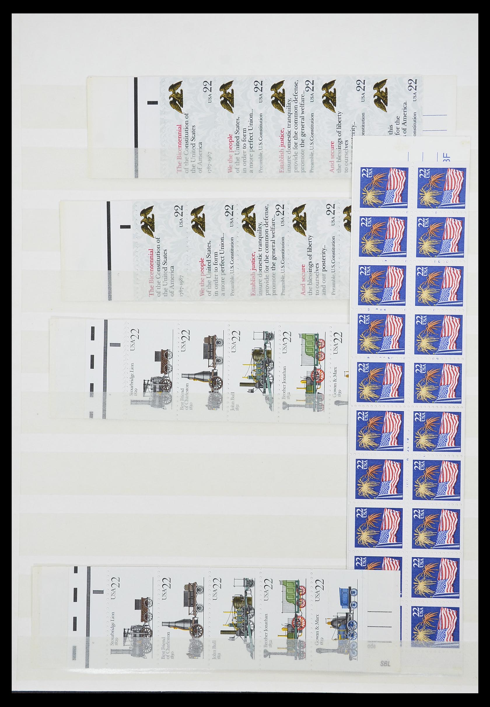 33904 217 - Stamp collection 33904 USA 1938-1998.