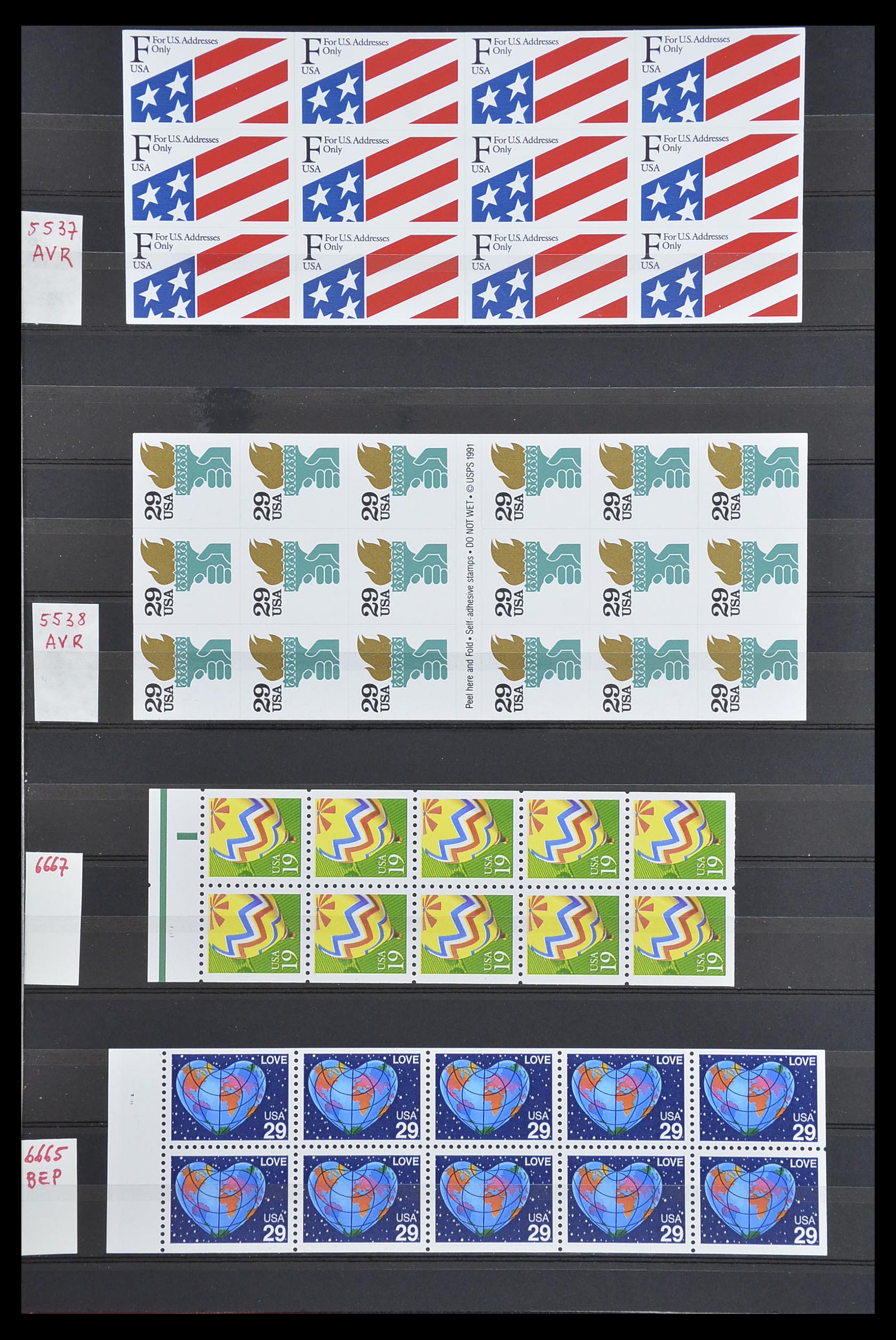 33904 224 - Stamp collection 33904 USA 1938-1998.
