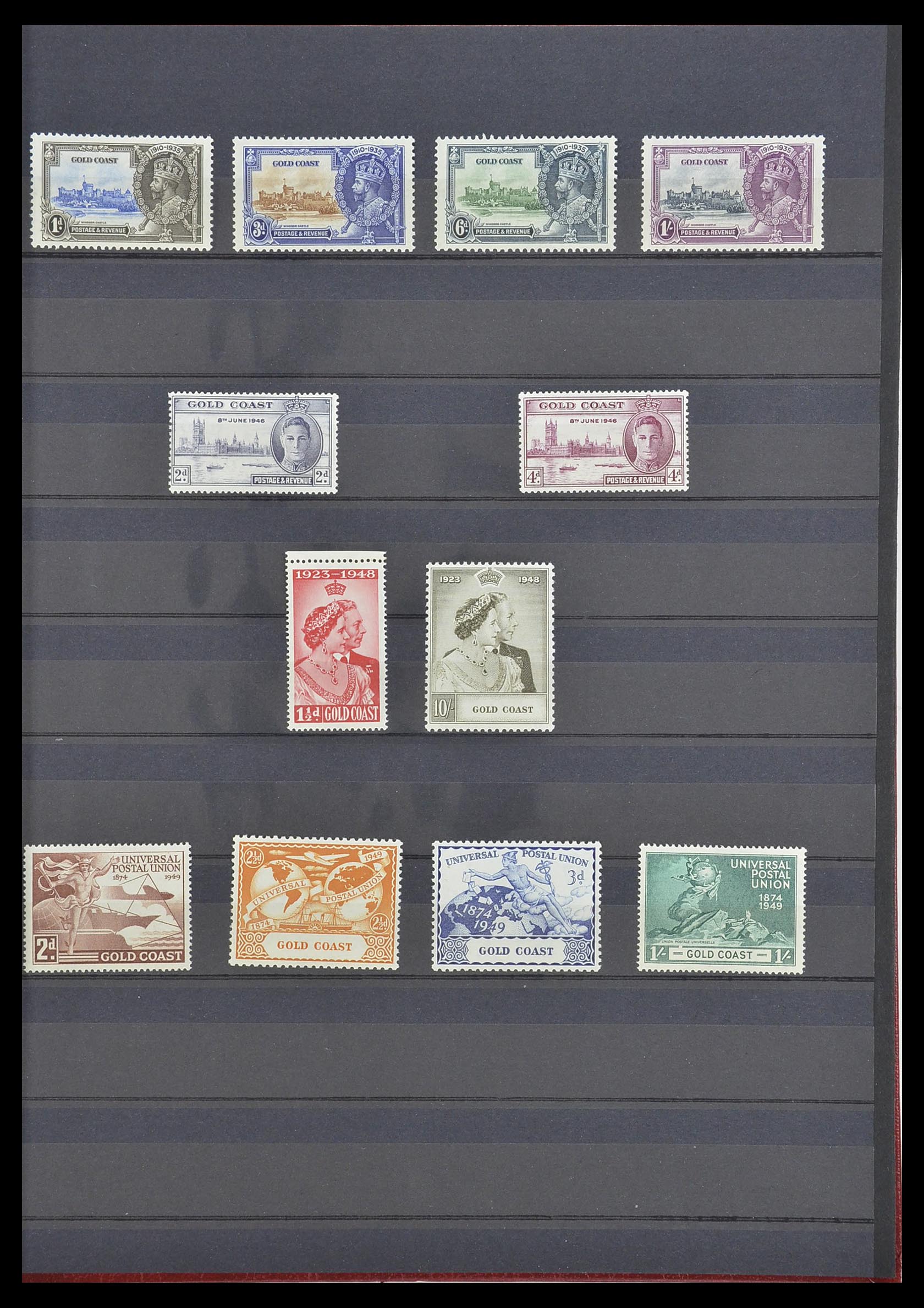 33907 001 - Postzegelverzameling 33907 Engelse koloniën 1935-1978.