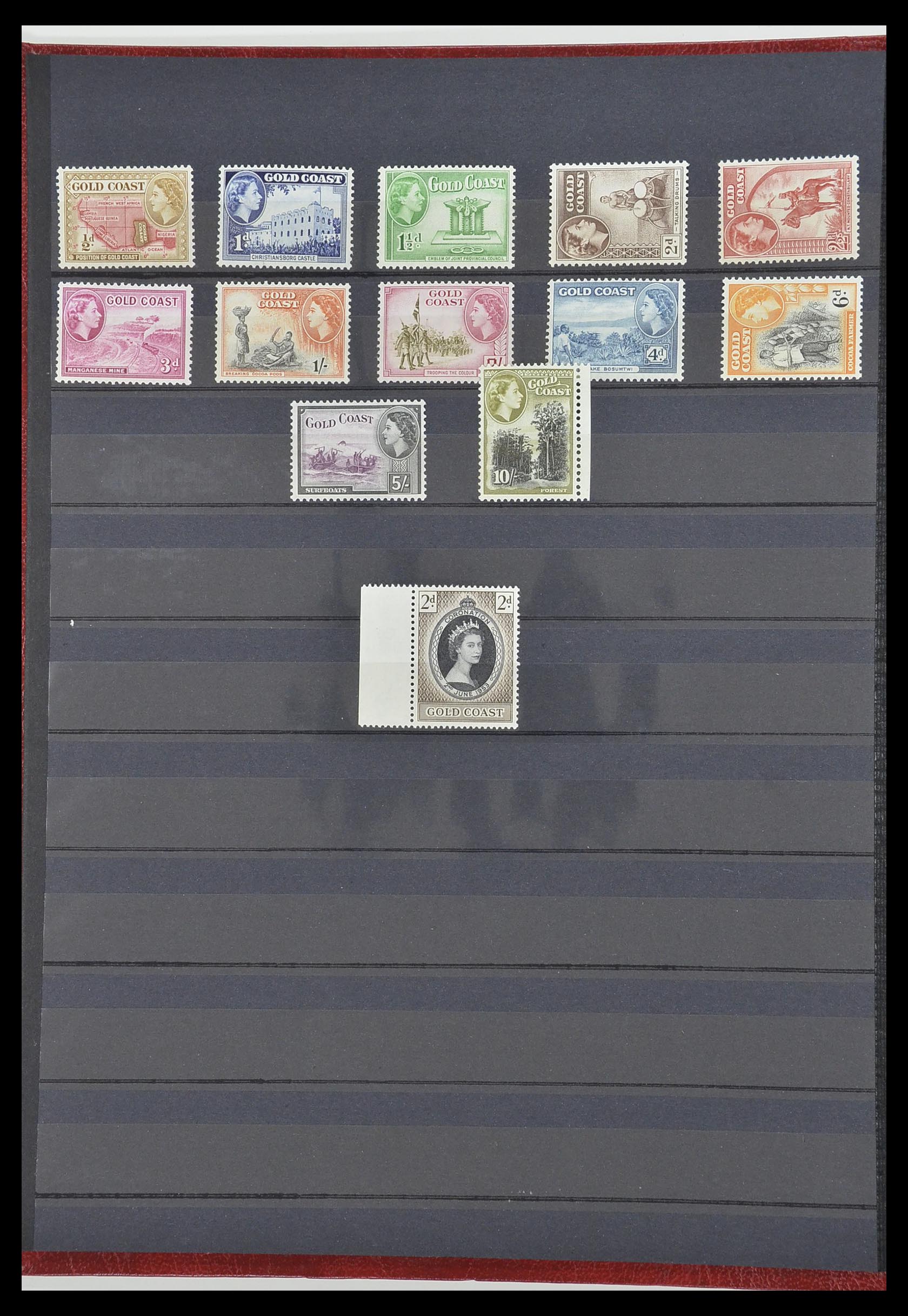 33907 002 - Postzegelverzameling 33907 Engelse koloniën 1935-1978.