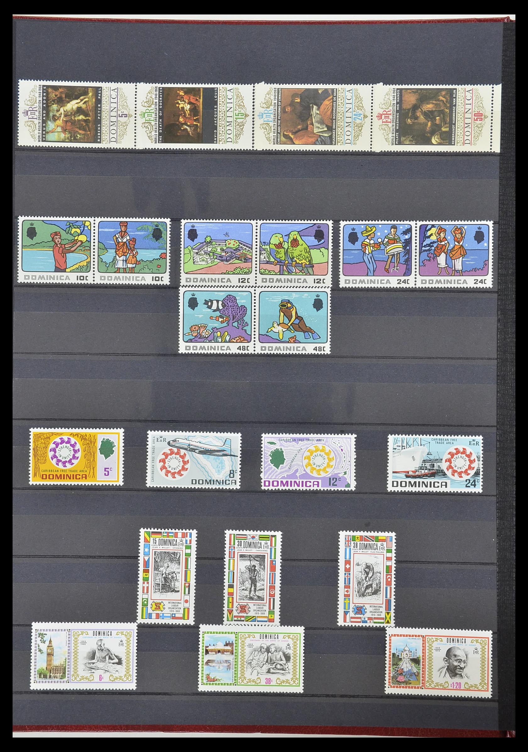 33907 010 - Postzegelverzameling 33907 Engelse koloniën 1935-1978.