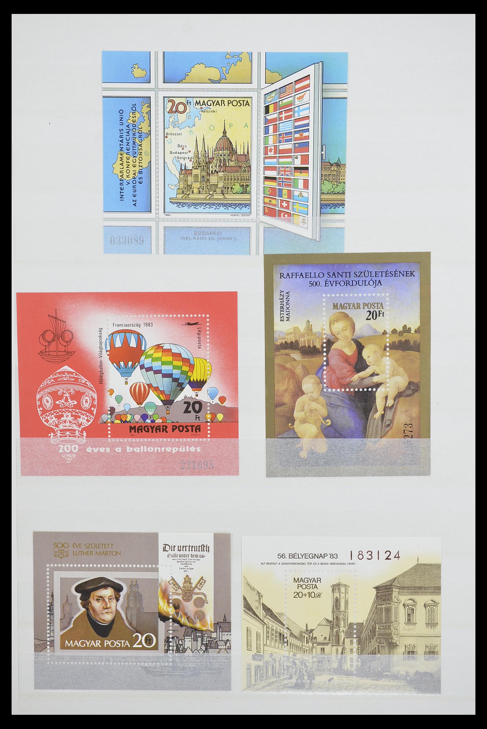 33909 008 - Postzegelverzameling 33909 Hongarije blokken 1977-2010.