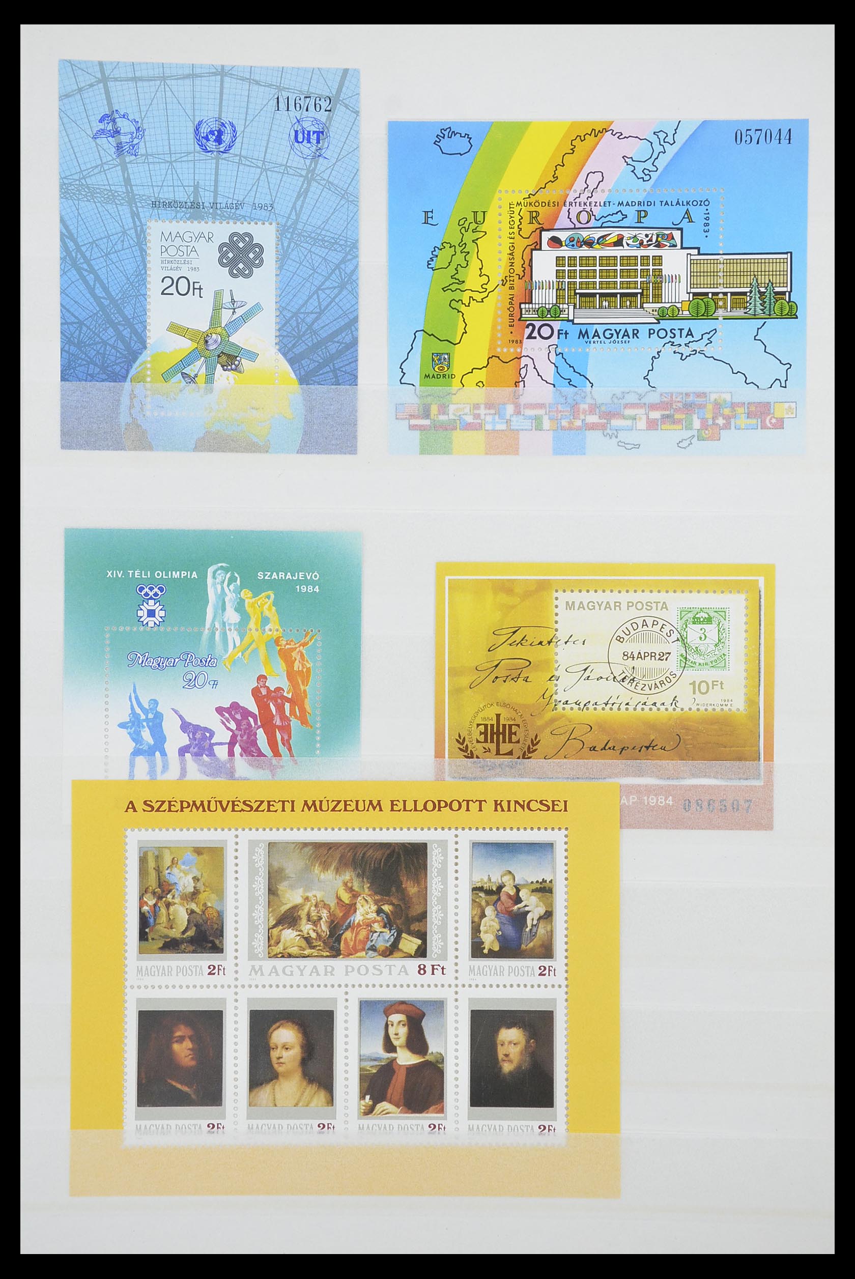 33909 009 - Postzegelverzameling 33909 Hongarije blokken 1977-2010.