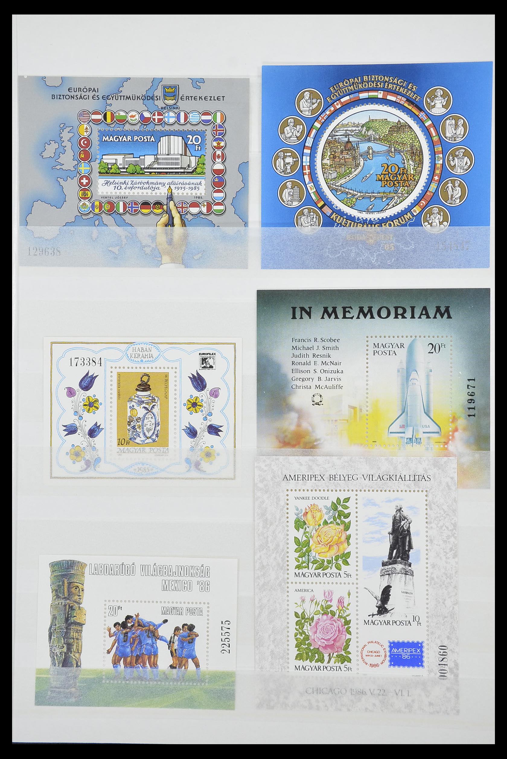 33909 011 - Postzegelverzameling 33909 Hongarije blokken 1977-2010.