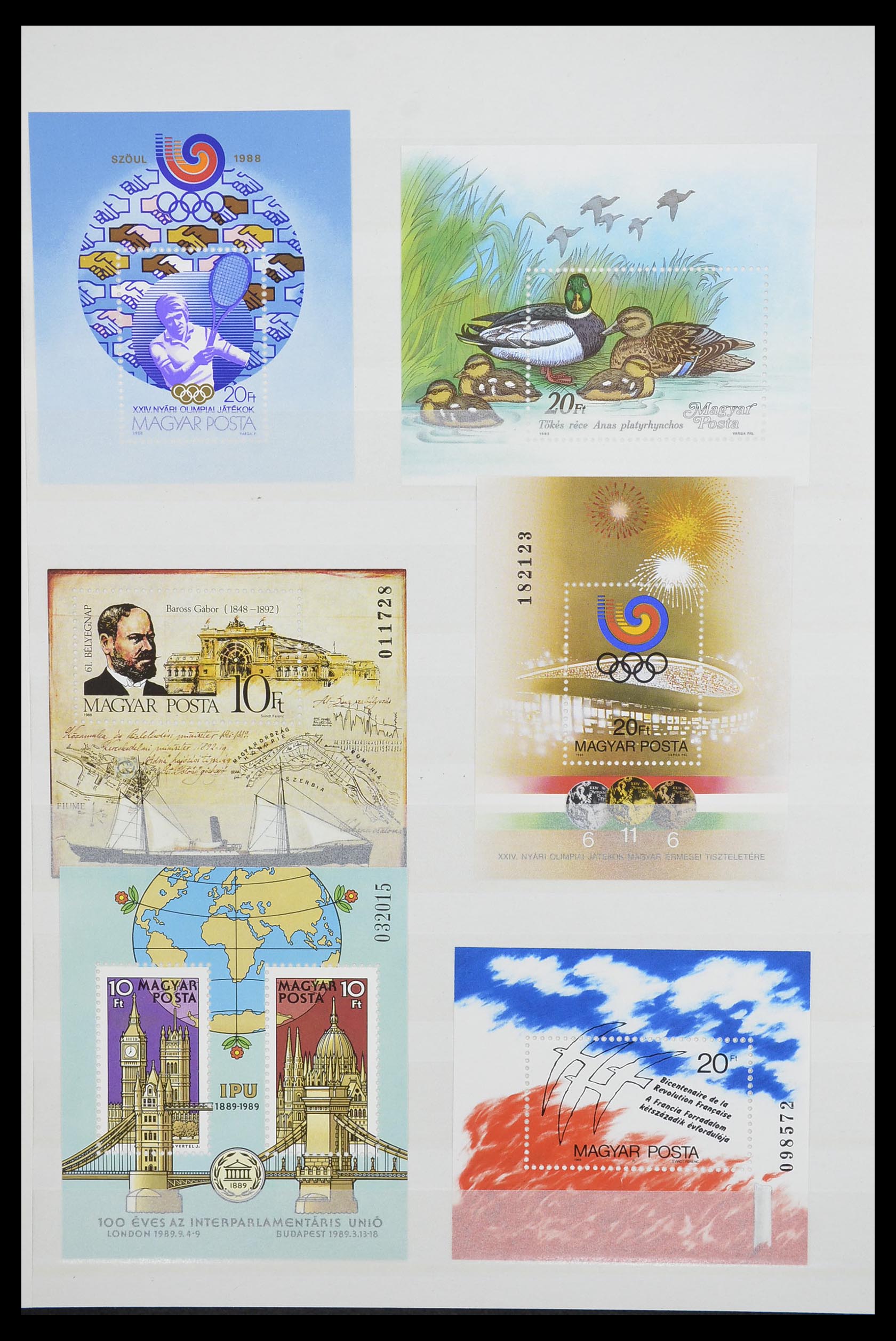33909 014 - Postzegelverzameling 33909 Hongarije blokken 1977-2010.