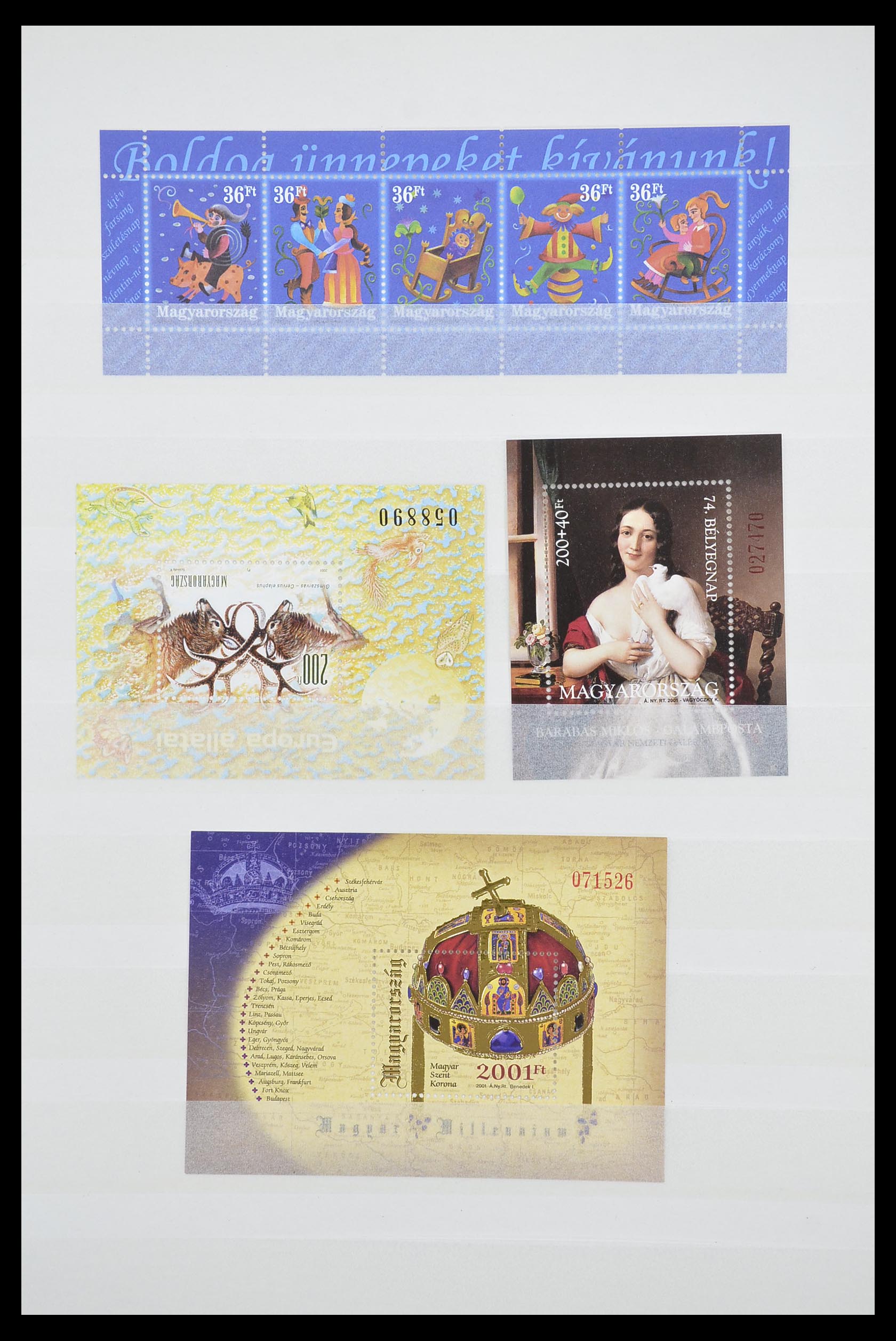 33909 027 - Postzegelverzameling 33909 Hongarije blokken 1977-2010.
