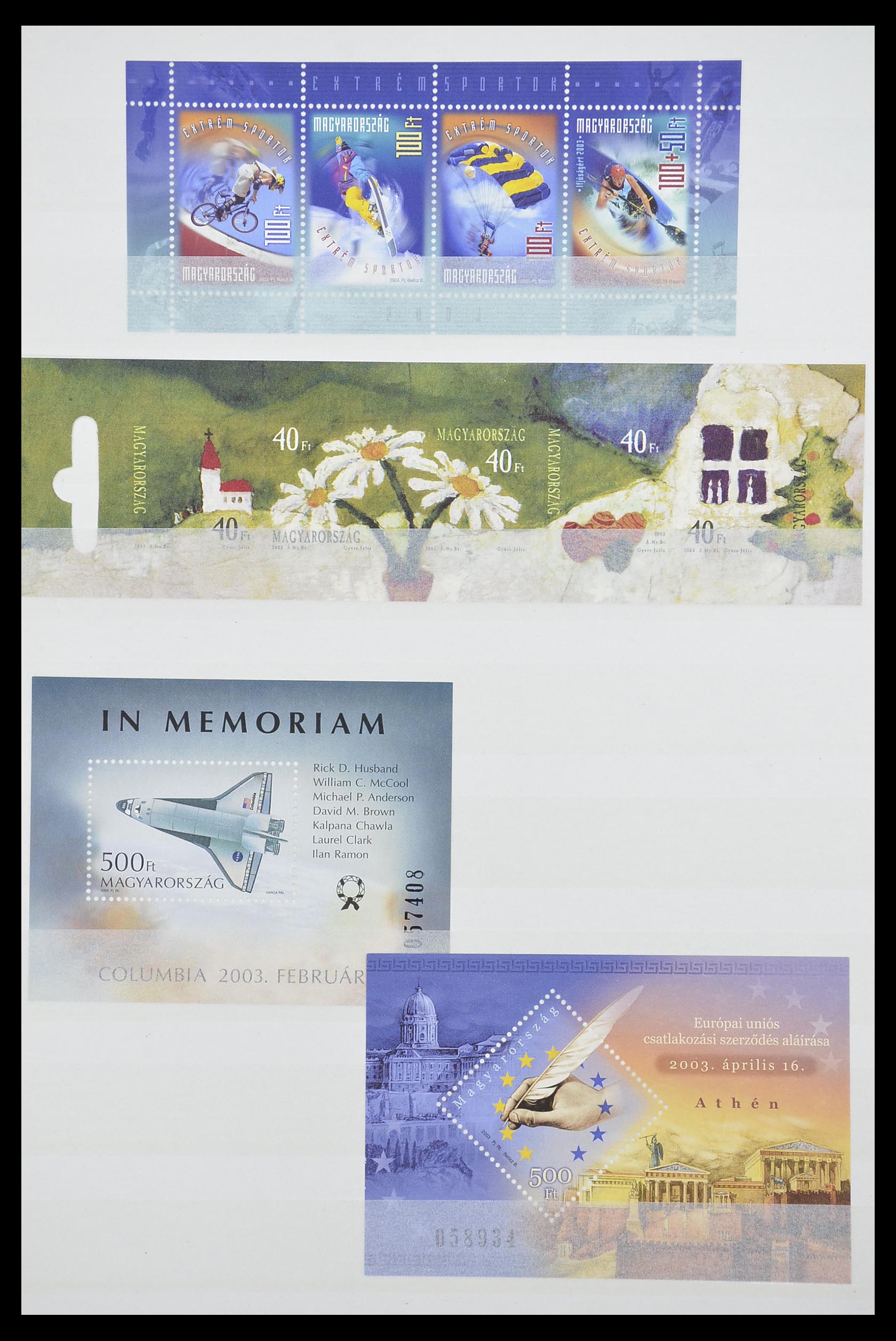 33909 032 - Stamp collection 33909 Hungary souvenir sheets 1977-2010.