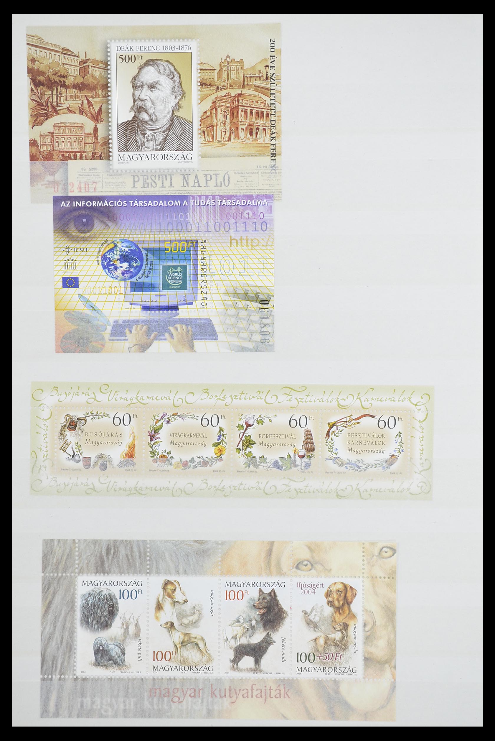 33909 034 - Postzegelverzameling 33909 Hongarije blokken 1977-2010.