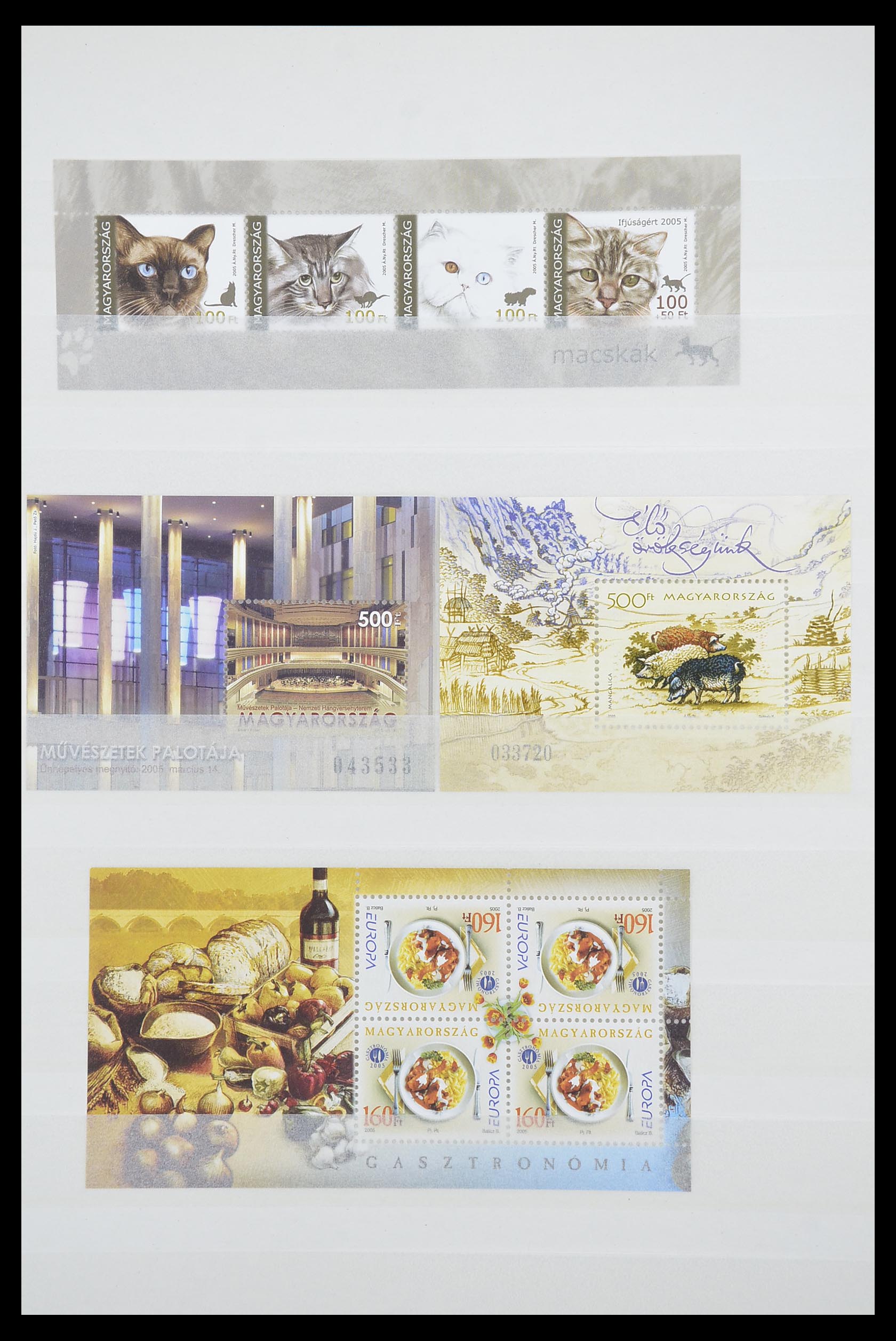 33909 037 - Postzegelverzameling 33909 Hongarije blokken 1977-2010.