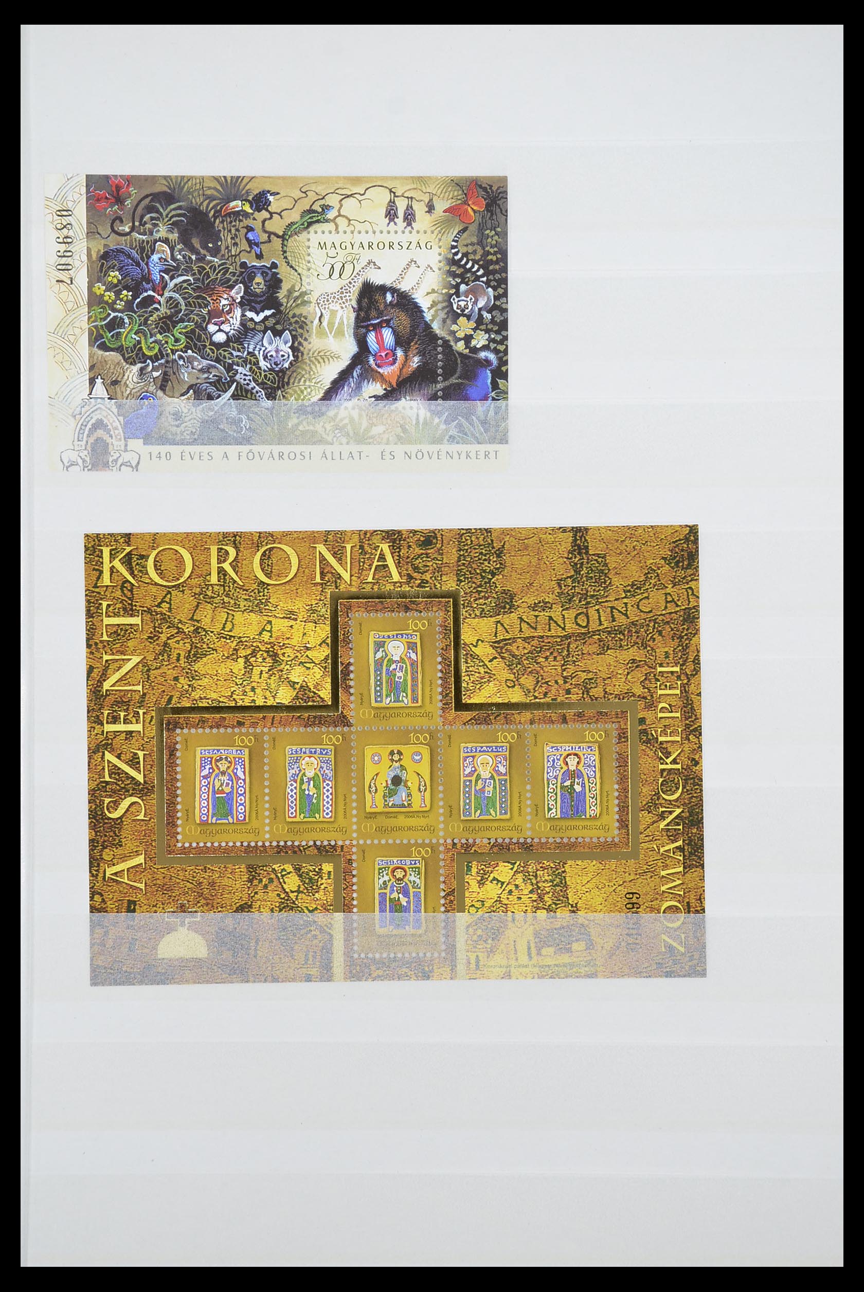 33909 041 - Postzegelverzameling 33909 Hongarije blokken 1977-2010.
