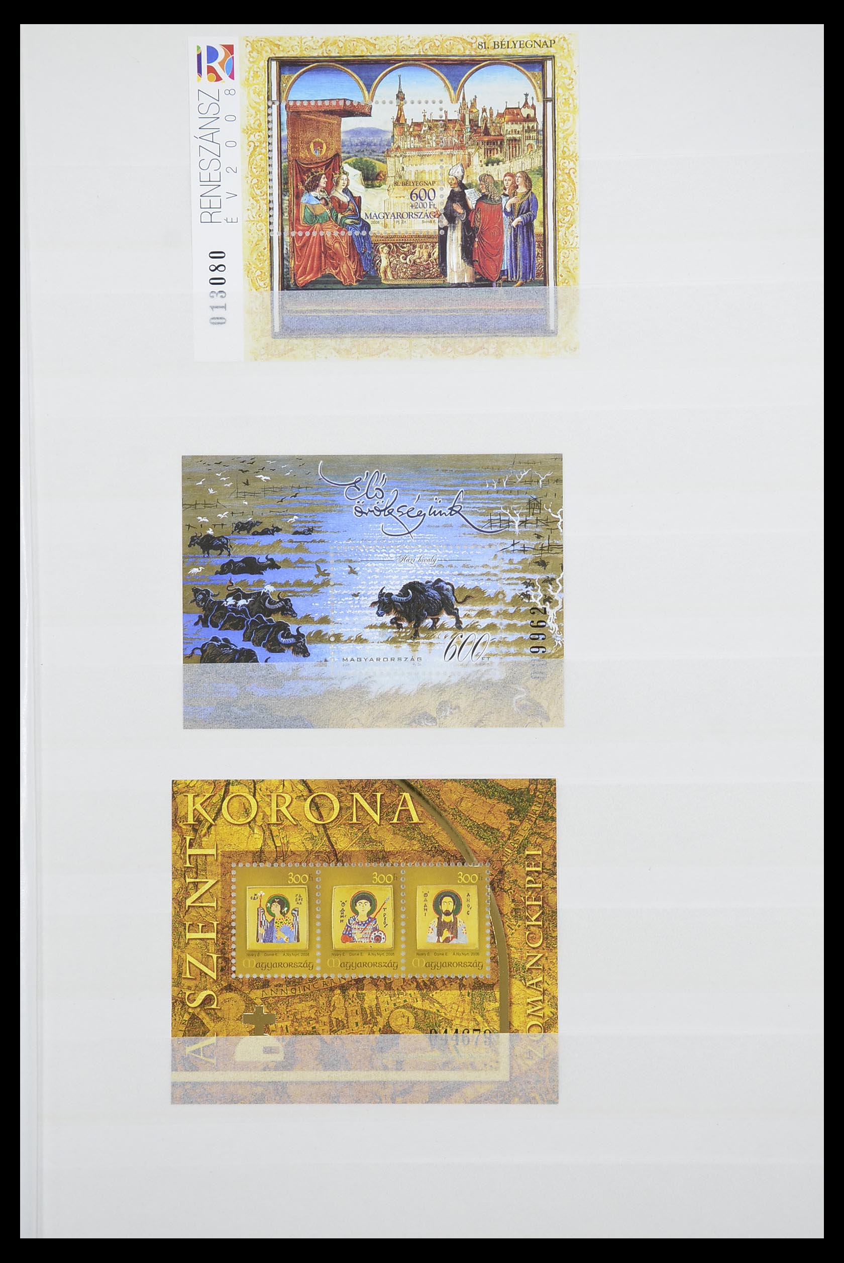 33909 045 - Stamp collection 33909 Hungary souvenir sheets 1977-2010.