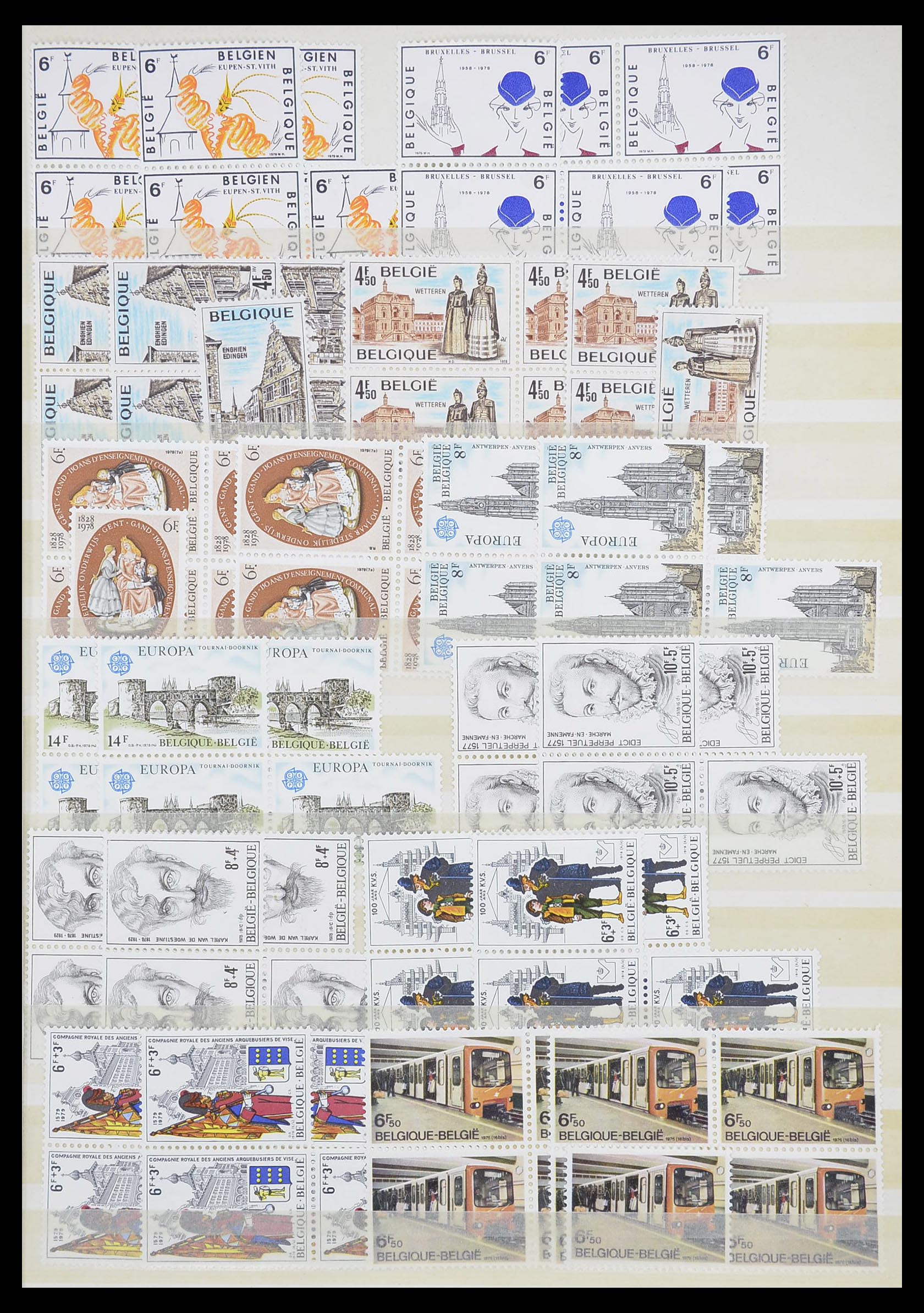 33910 001 - Postzegelverzameling 33910 België postfris 1978-2007.