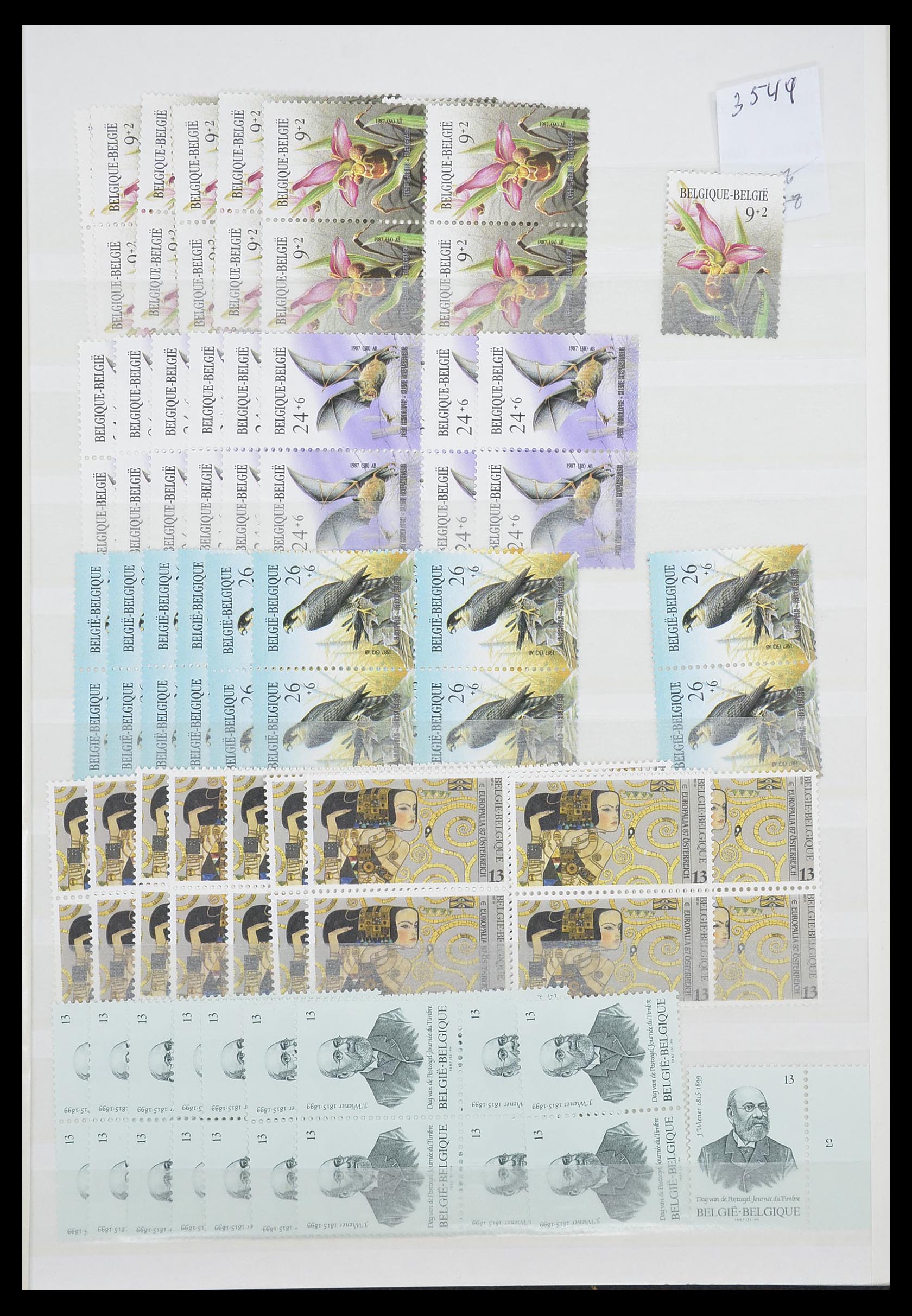 33910 031 - Postzegelverzameling 33910 België postfris 1978-2007.