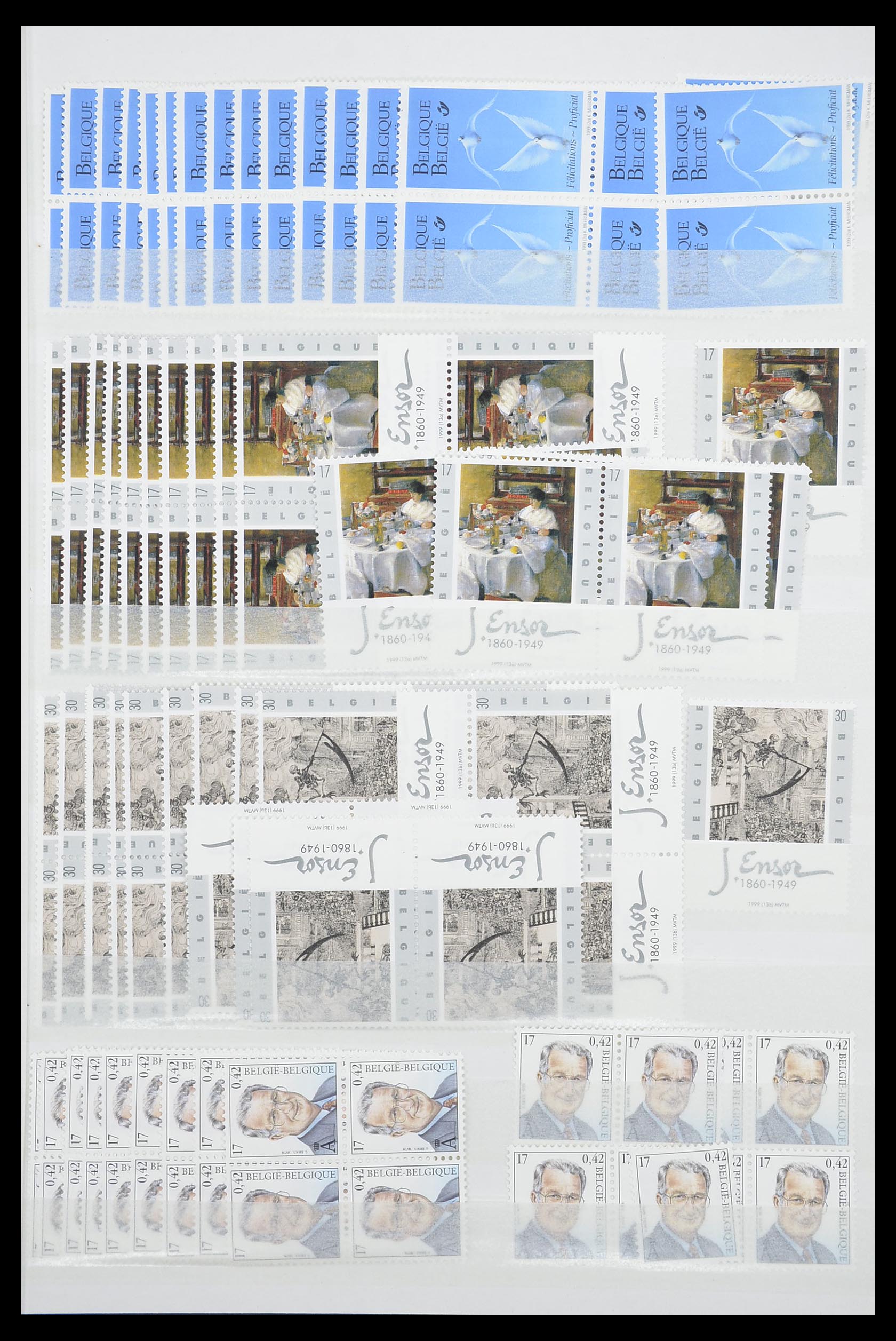 33910 095 - Postzegelverzameling 33910 België postfris 1978-2007.