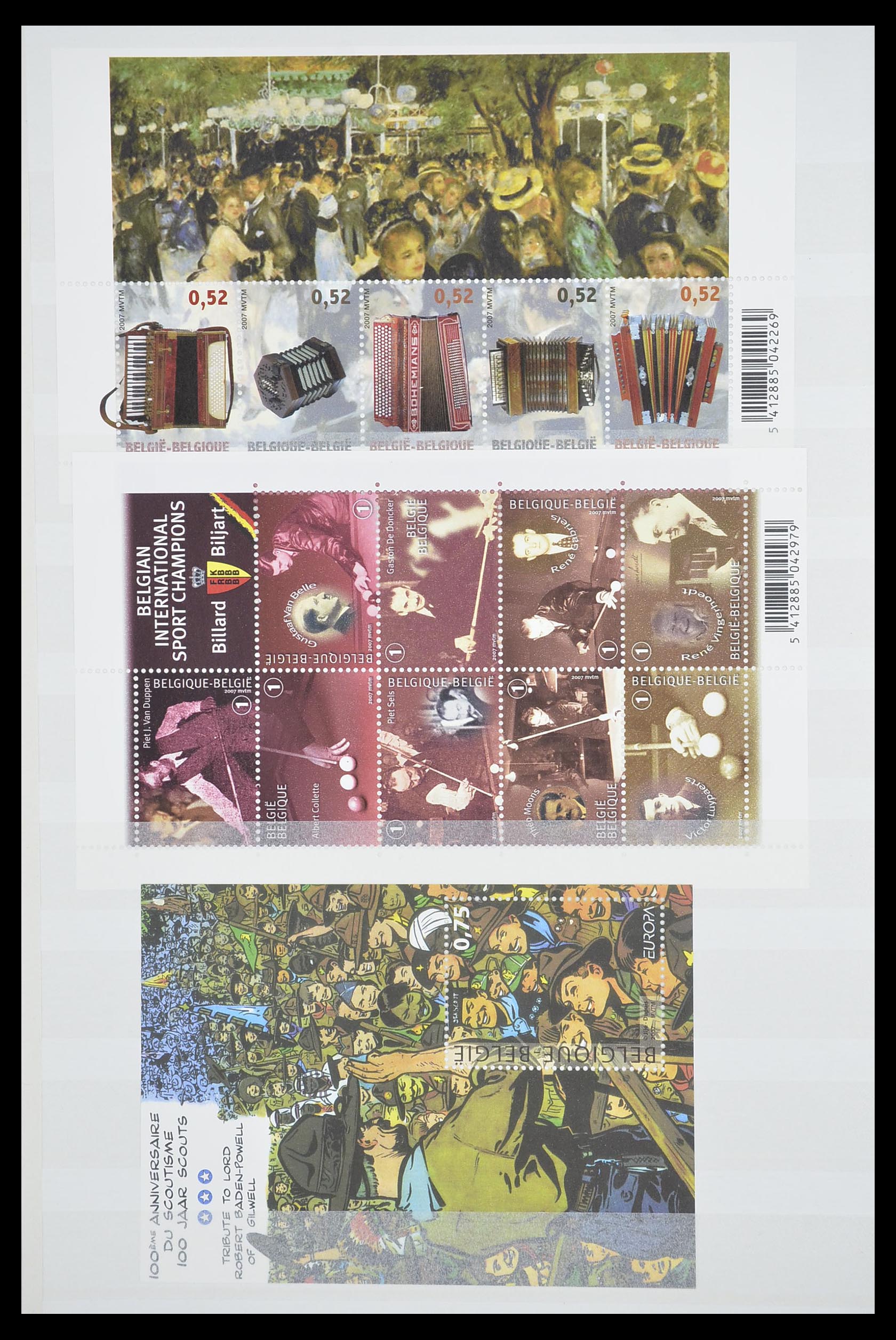 33910 210 - Postzegelverzameling 33910 België postfris 1978-2007.