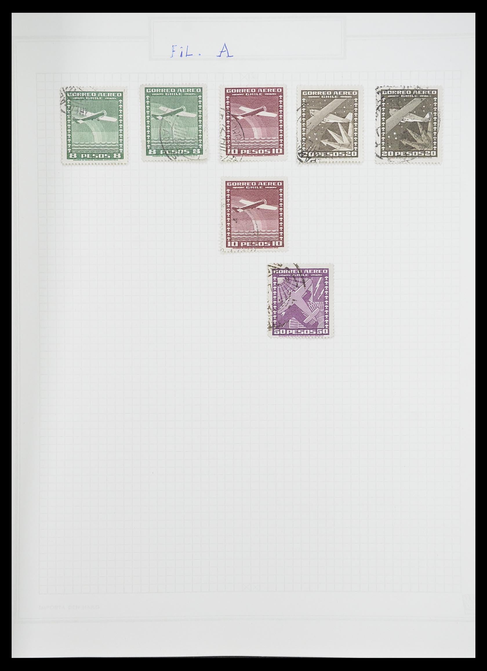33913 002 - Postzegelverzameling 33913 Latijns Amerika 1850-1950.