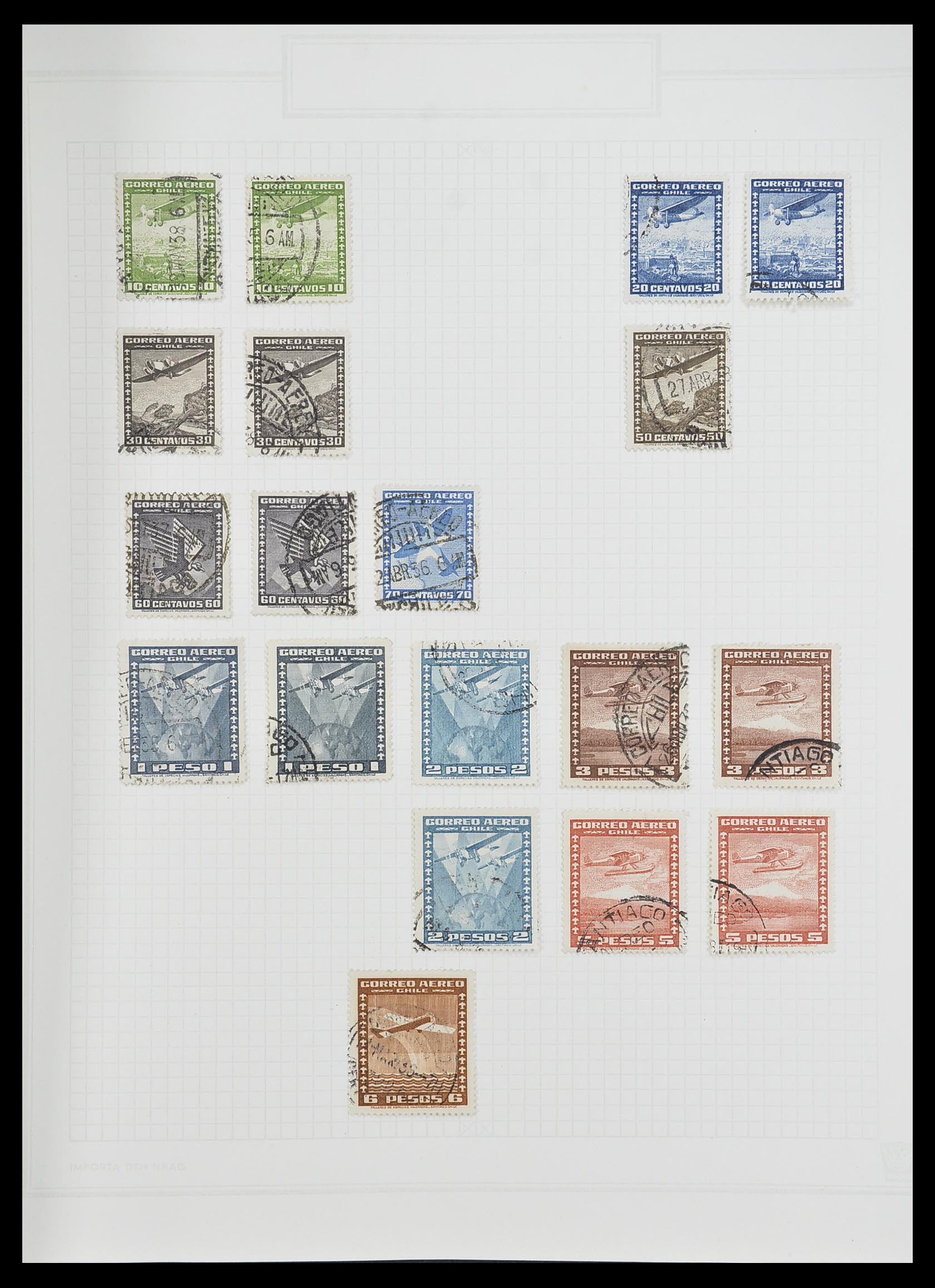 33913 003 - Postzegelverzameling 33913 Latijns Amerika 1850-1950.