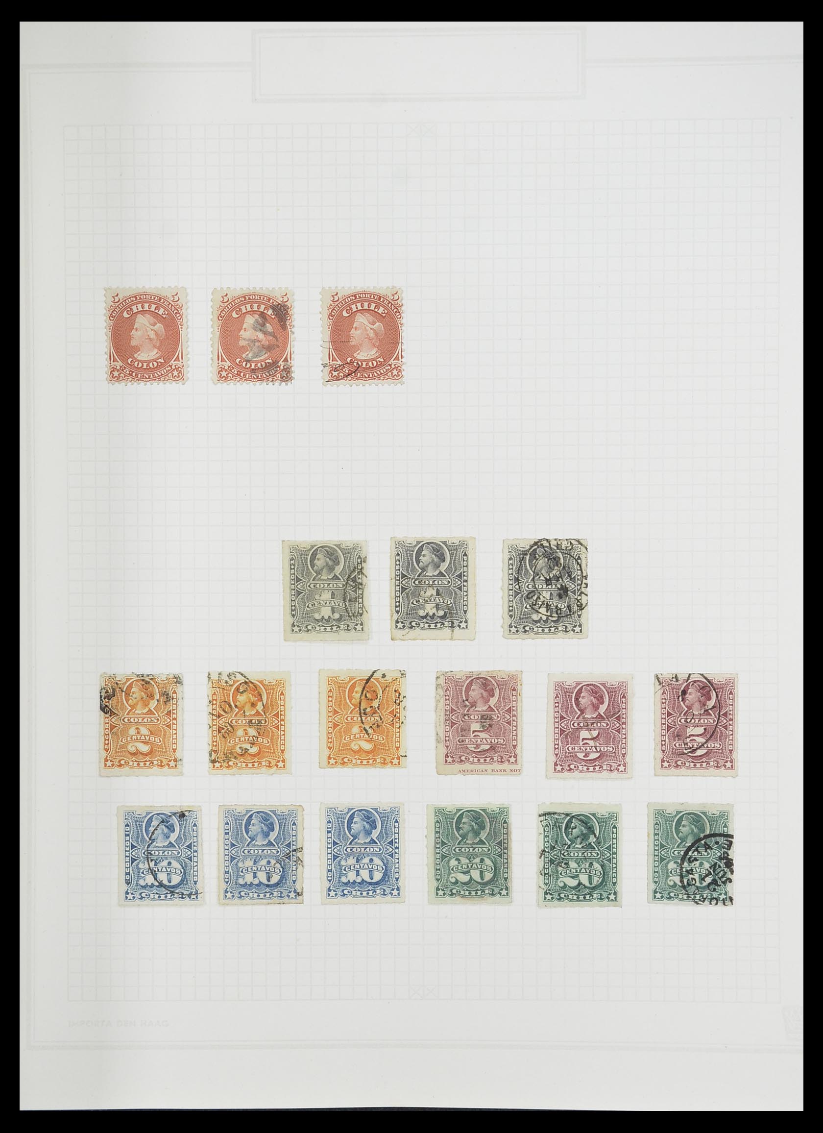 33913 007 - Postzegelverzameling 33913 Latijns Amerika 1850-1950.