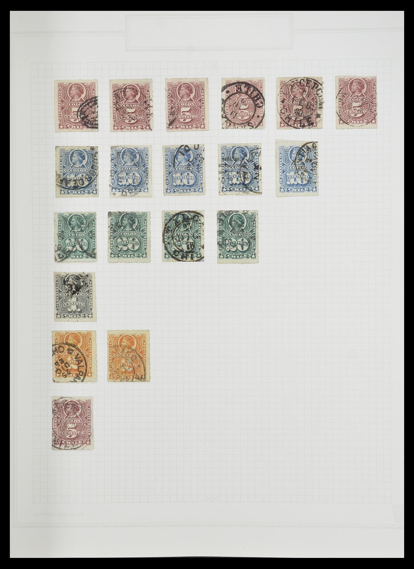 33913 008 - Postzegelverzameling 33913 Latijns Amerika 1850-1950.