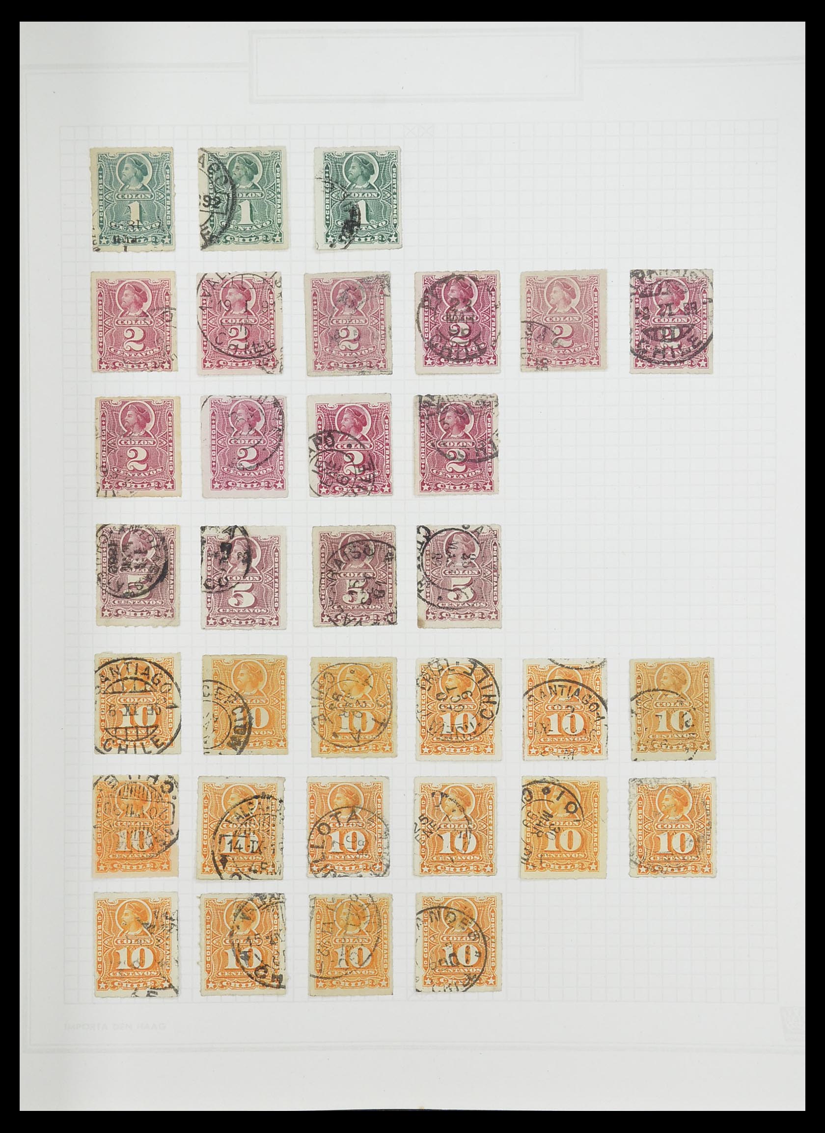 33913 011 - Postzegelverzameling 33913 Latijns Amerika 1850-1950.