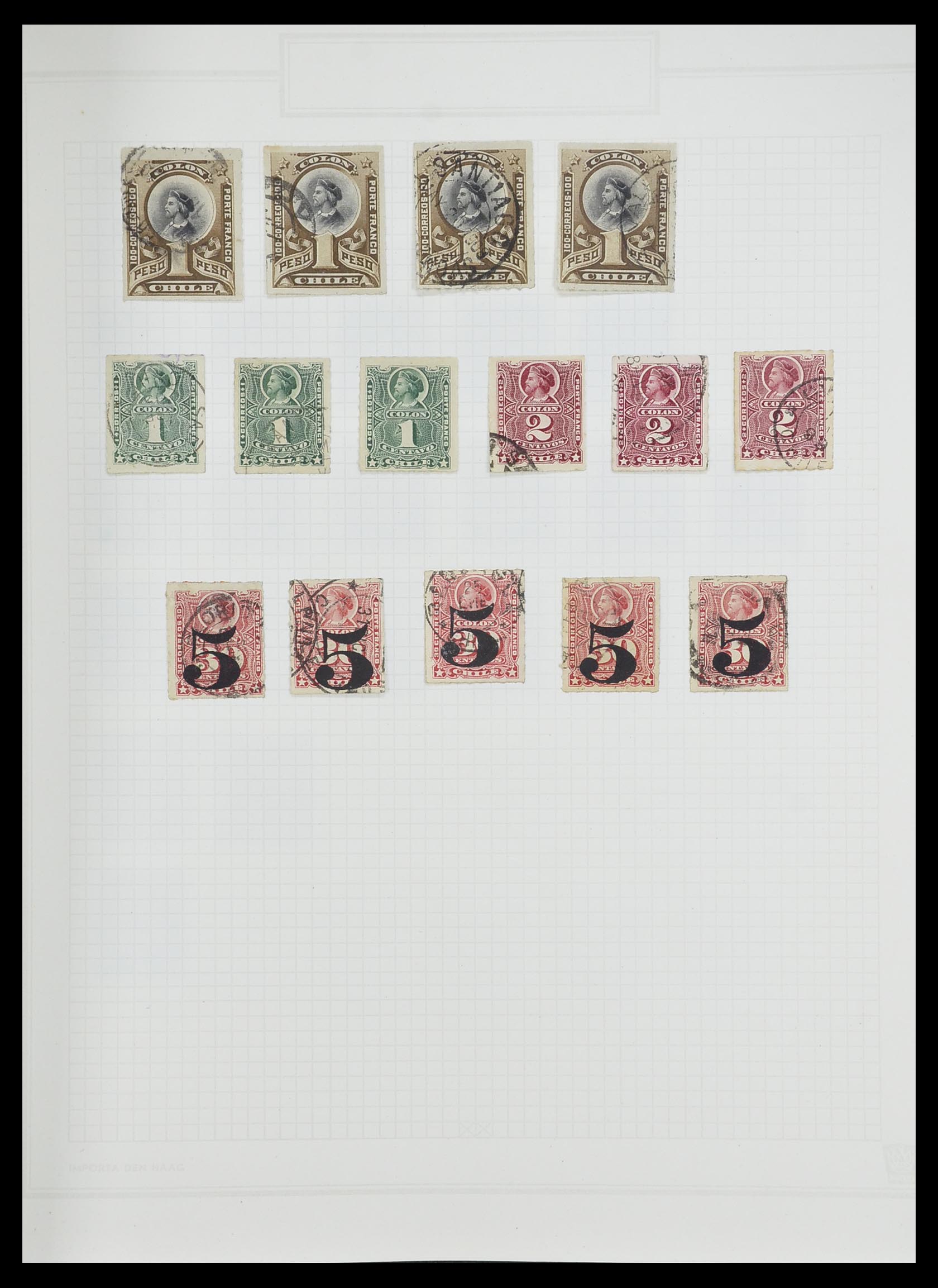 33913 012 - Postzegelverzameling 33913 Latijns Amerika 1850-1950.