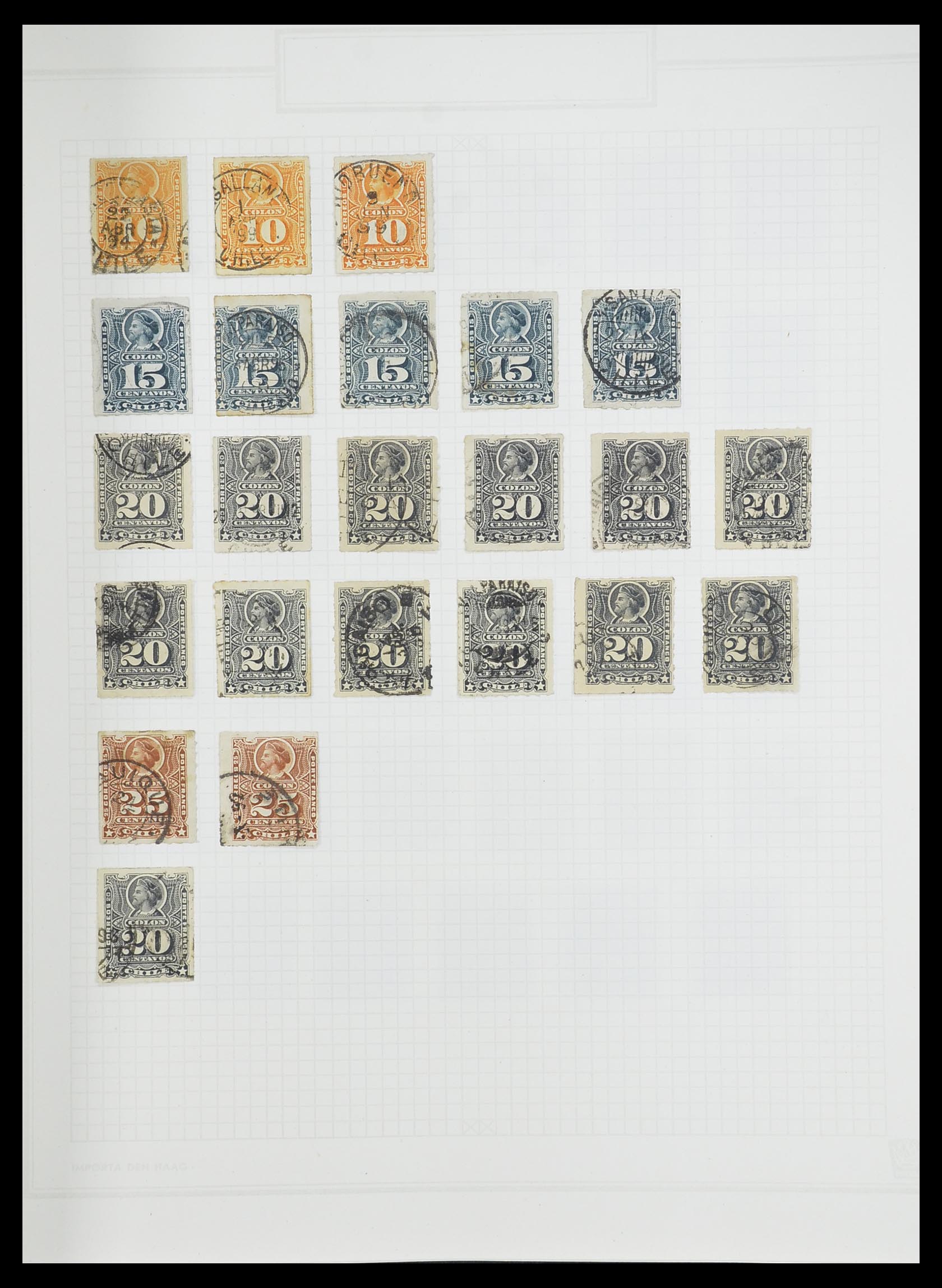 33913 013 - Postzegelverzameling 33913 Latijns Amerika 1850-1950.