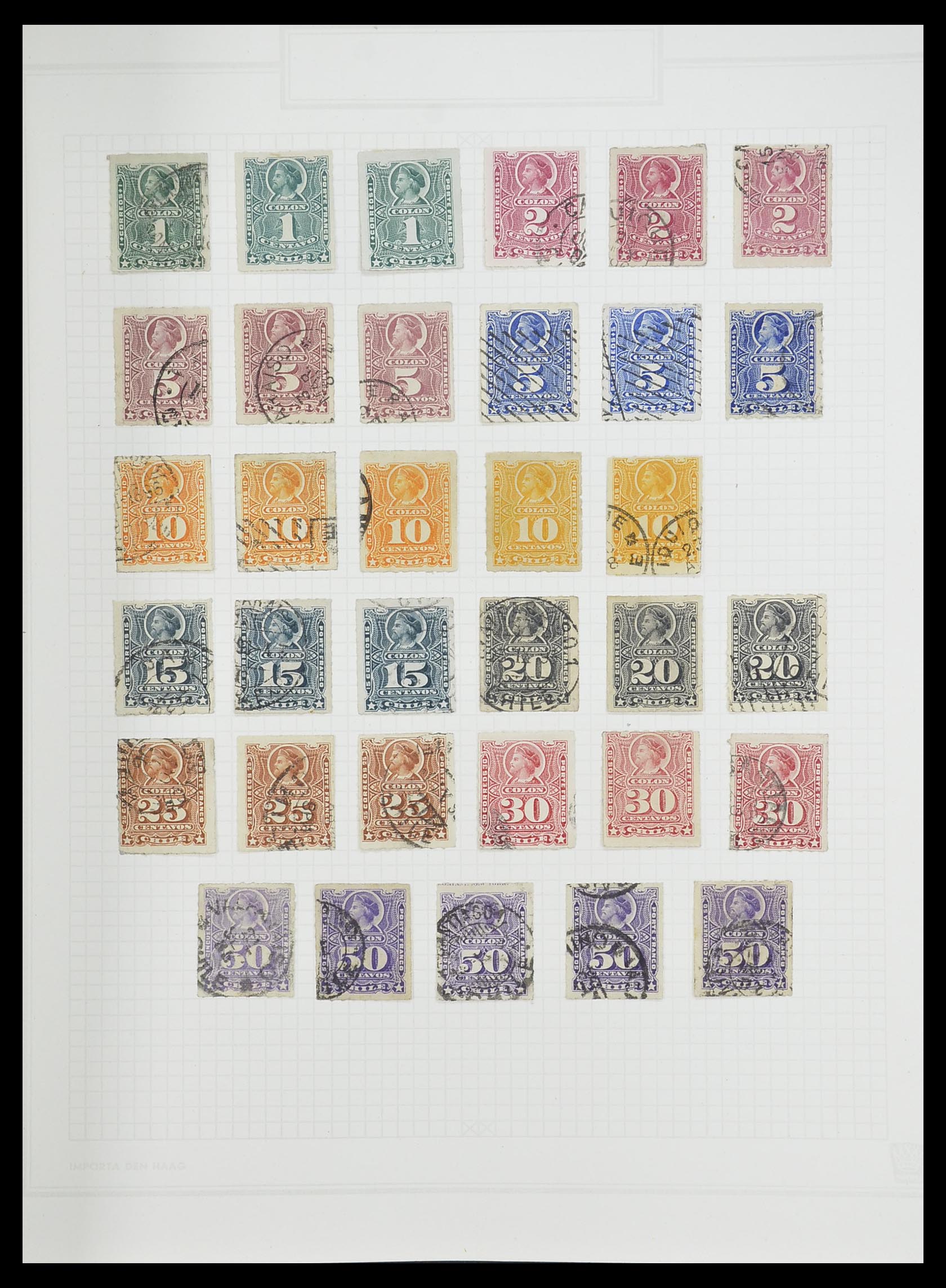 33913 014 - Postzegelverzameling 33913 Latijns Amerika 1850-1950.
