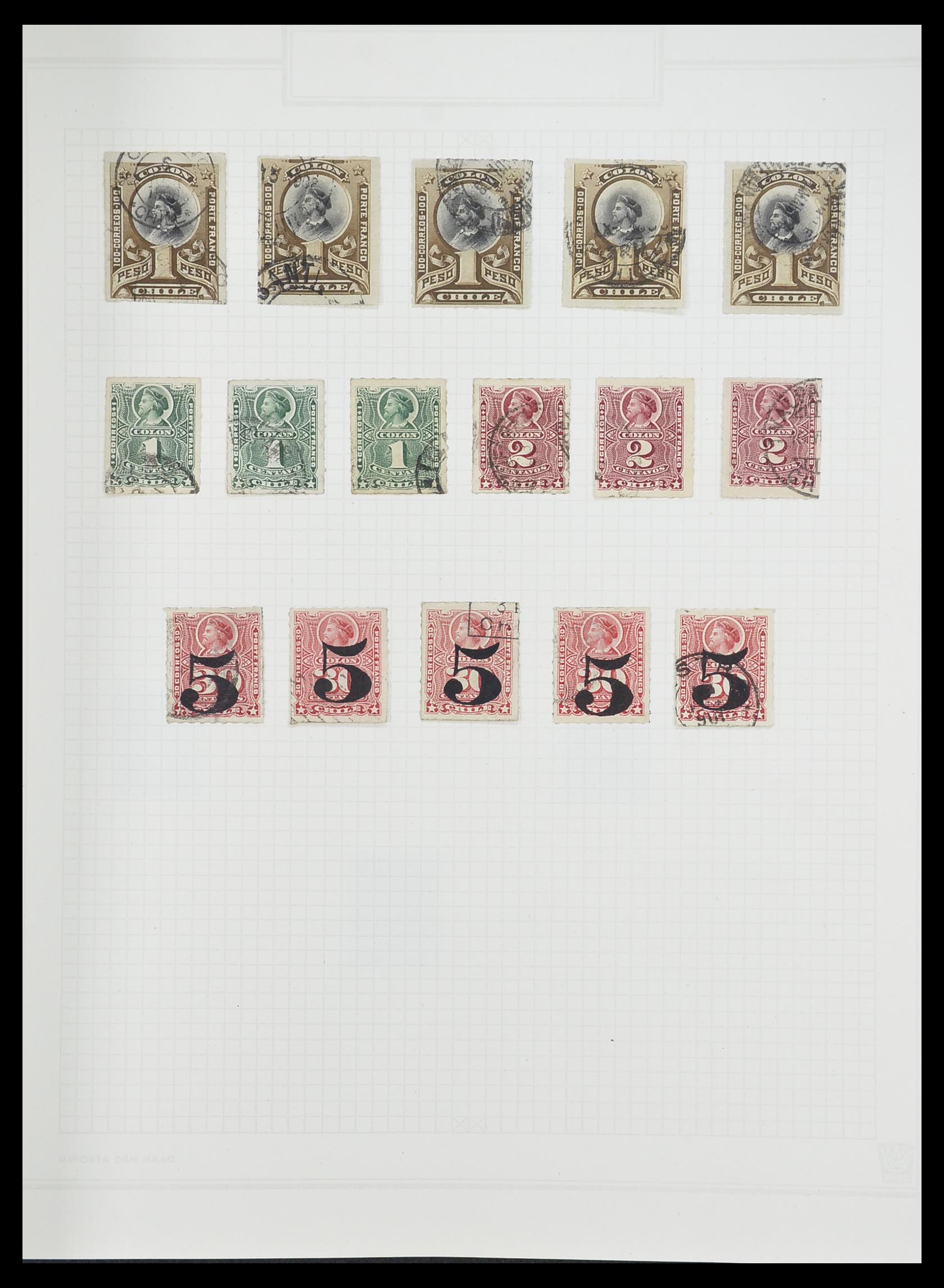 33913 016 - Postzegelverzameling 33913 Latijns Amerika 1850-1950.