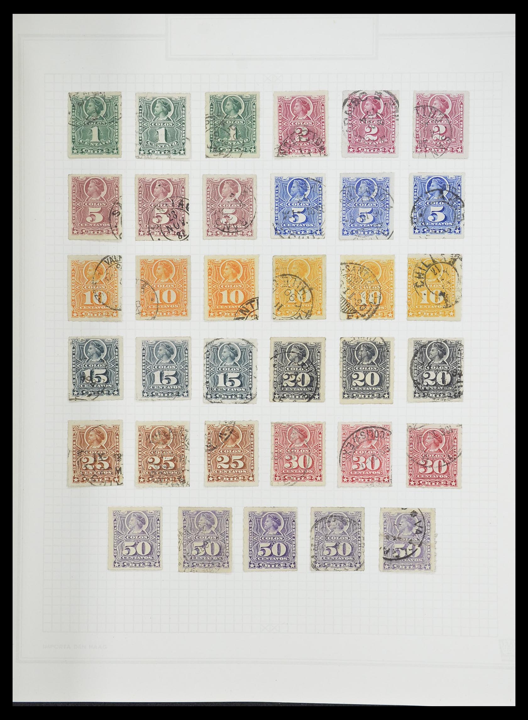 33913 018 - Postzegelverzameling 33913 Latijns Amerika 1850-1950.