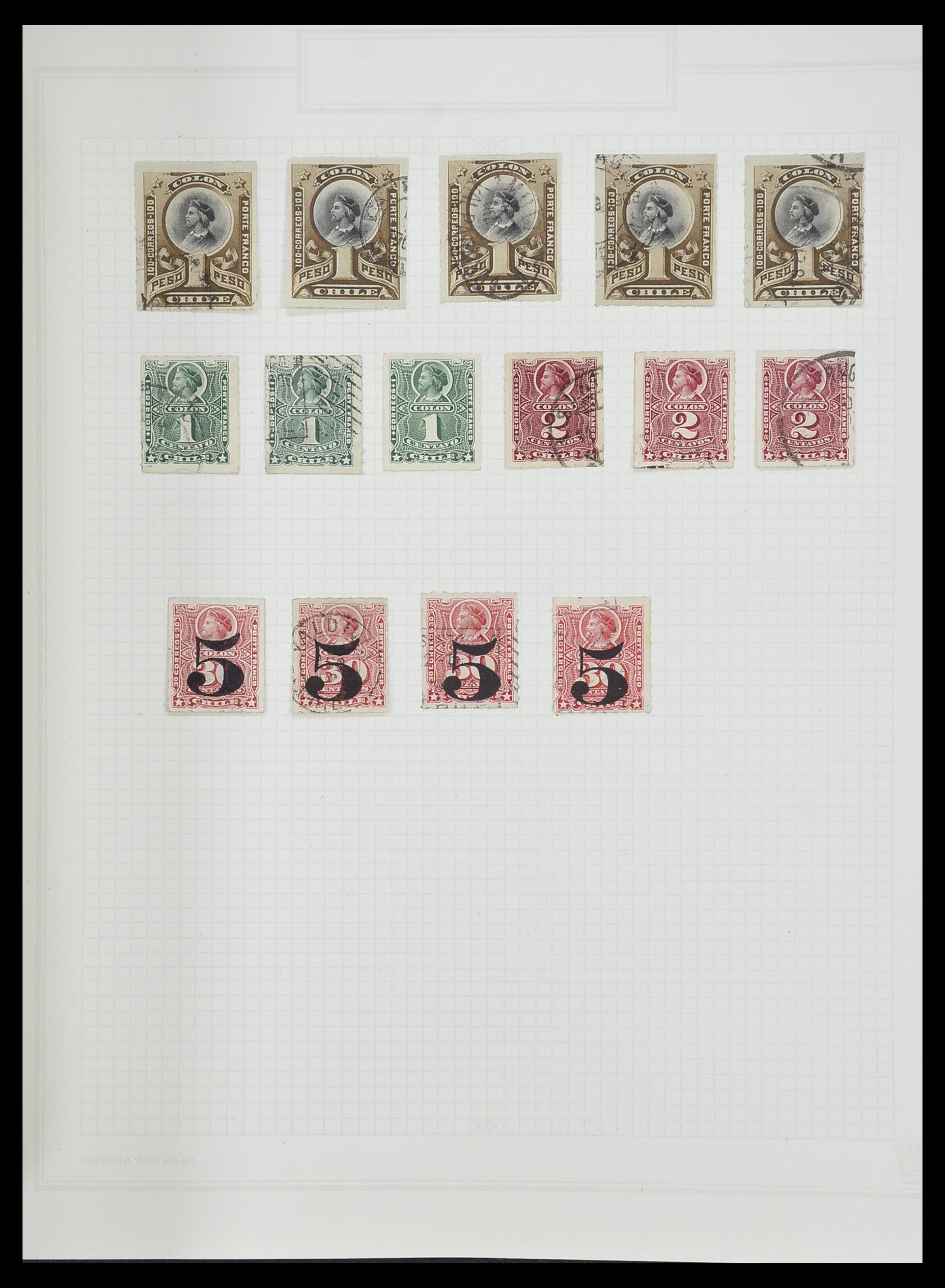 33913 021 - Postzegelverzameling 33913 Latijns Amerika 1850-1950.