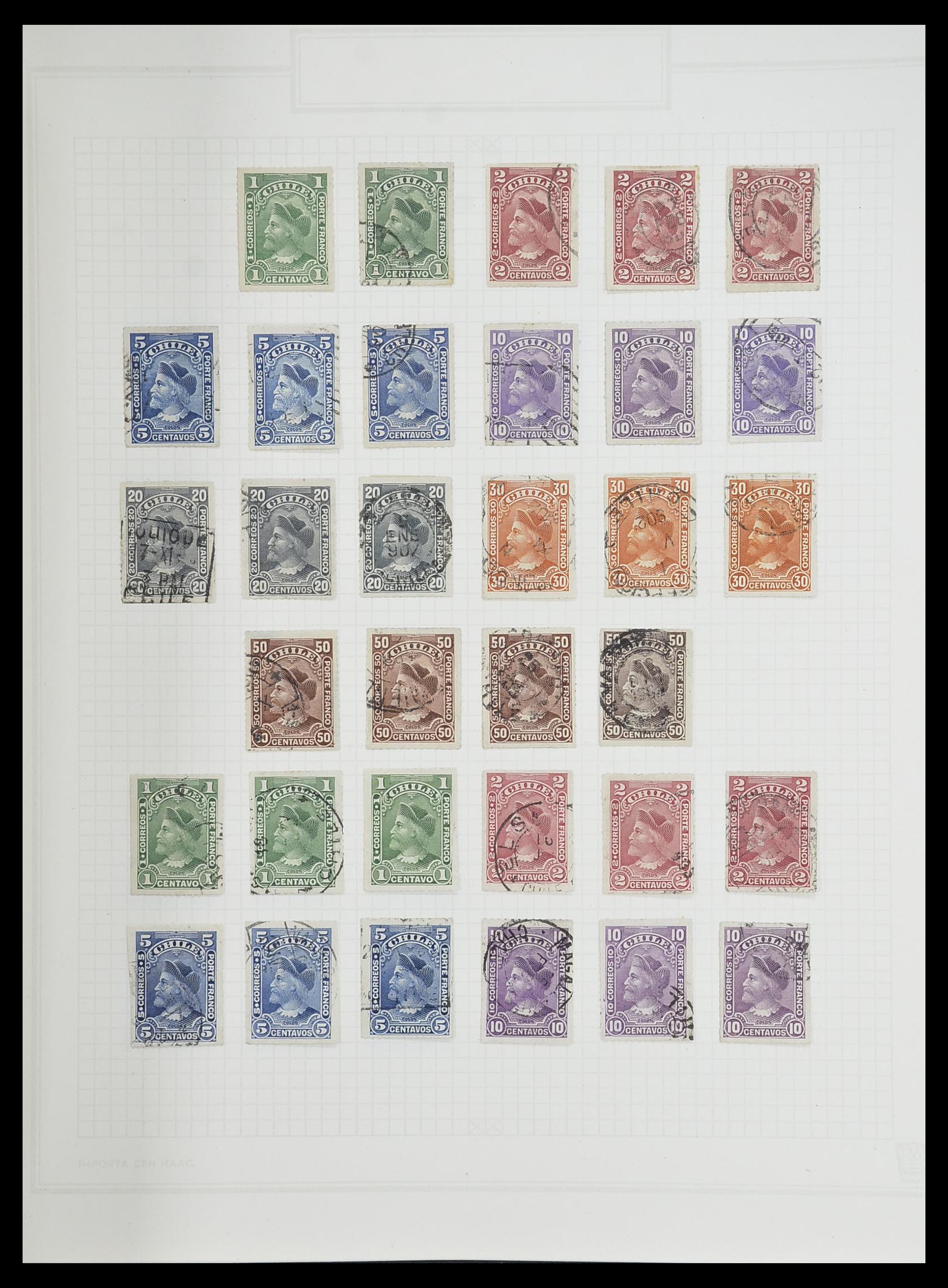 33913 026 - Postzegelverzameling 33913 Latijns Amerika 1850-1950.