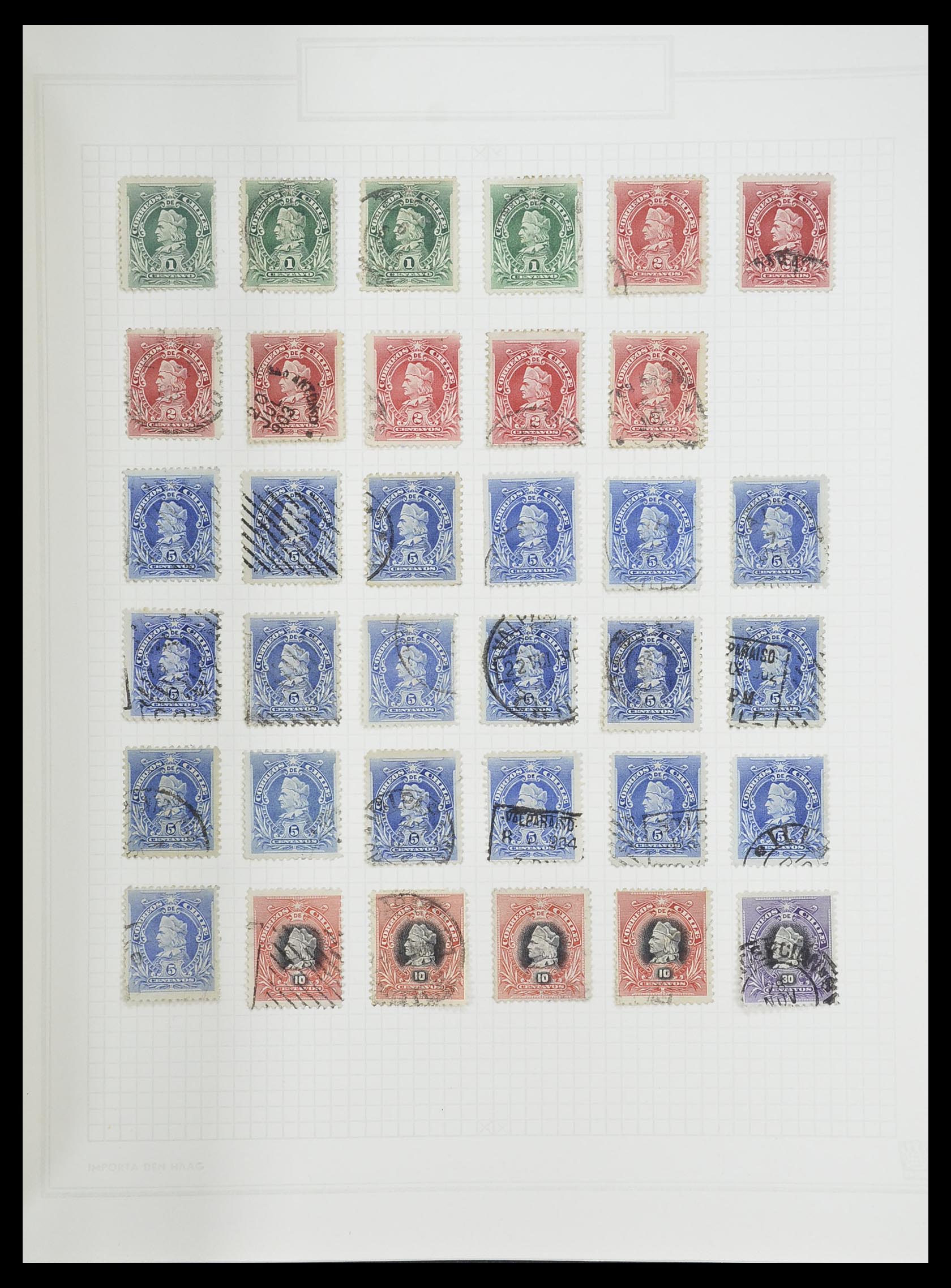 33913 033 - Postzegelverzameling 33913 Latijns Amerika 1850-1950.