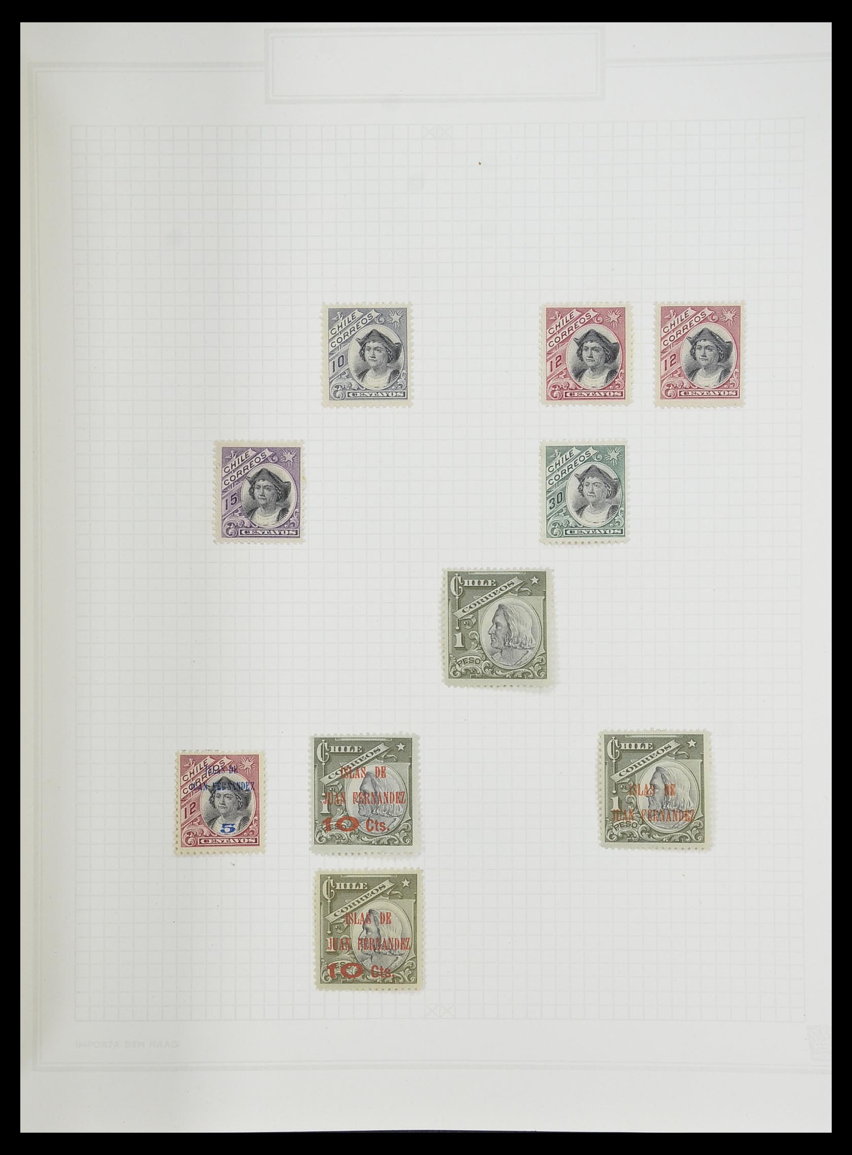 33913 035 - Postzegelverzameling 33913 Latijns Amerika 1850-1950.
