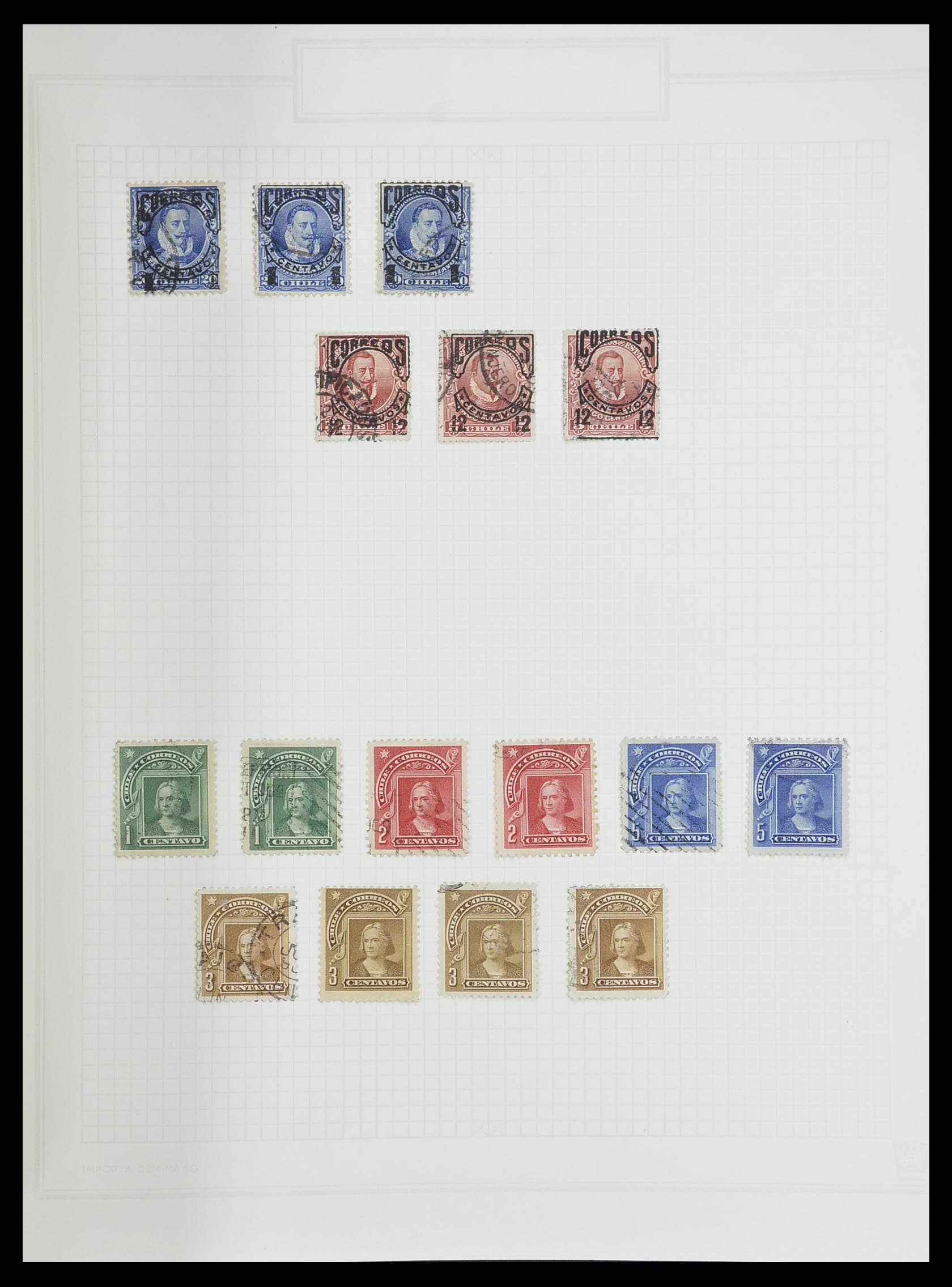 33913 037 - Postzegelverzameling 33913 Latijns Amerika 1850-1950.