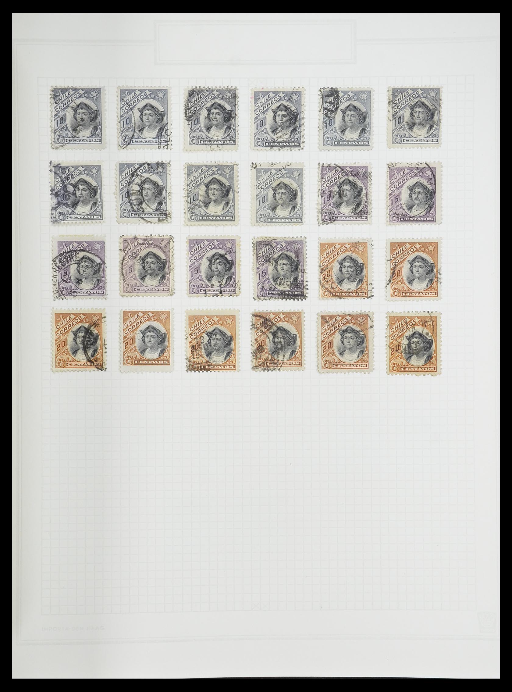 33913 040 - Postzegelverzameling 33913 Latijns Amerika 1850-1950.