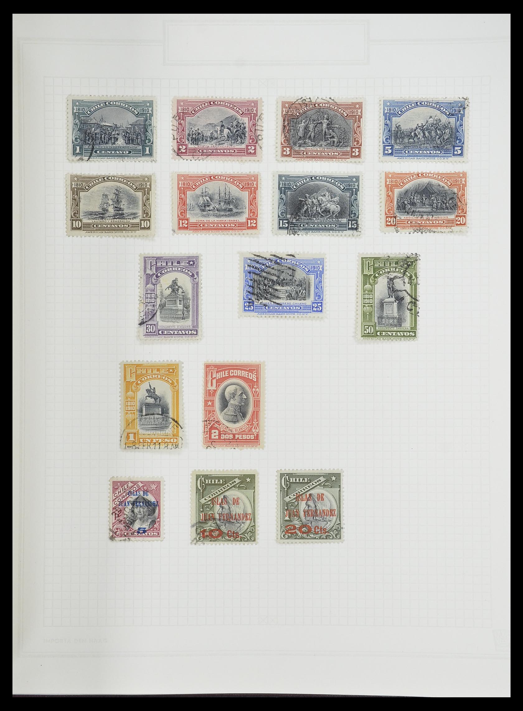 33913 045 - Postzegelverzameling 33913 Latijns Amerika 1850-1950.