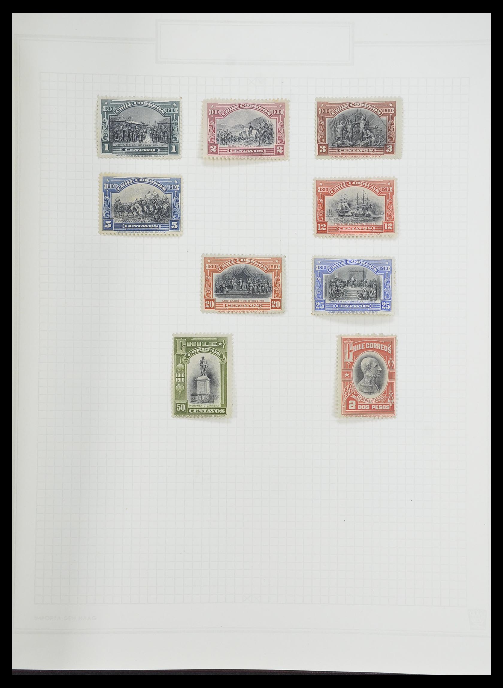 33913 047 - Postzegelverzameling 33913 Latijns Amerika 1850-1950.