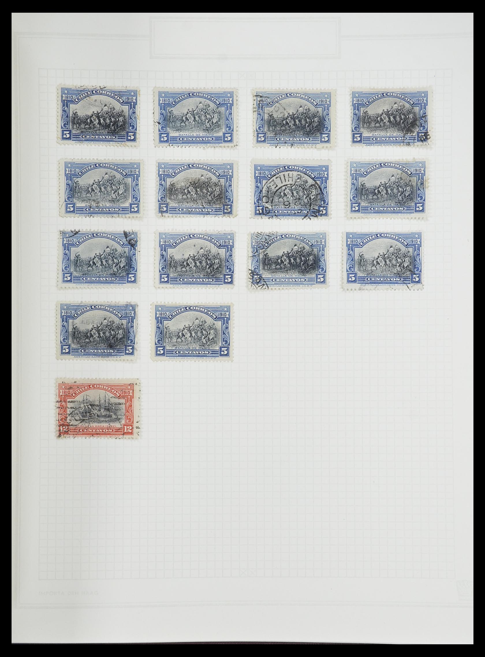 33913 049 - Postzegelverzameling 33913 Latijns Amerika 1850-1950.