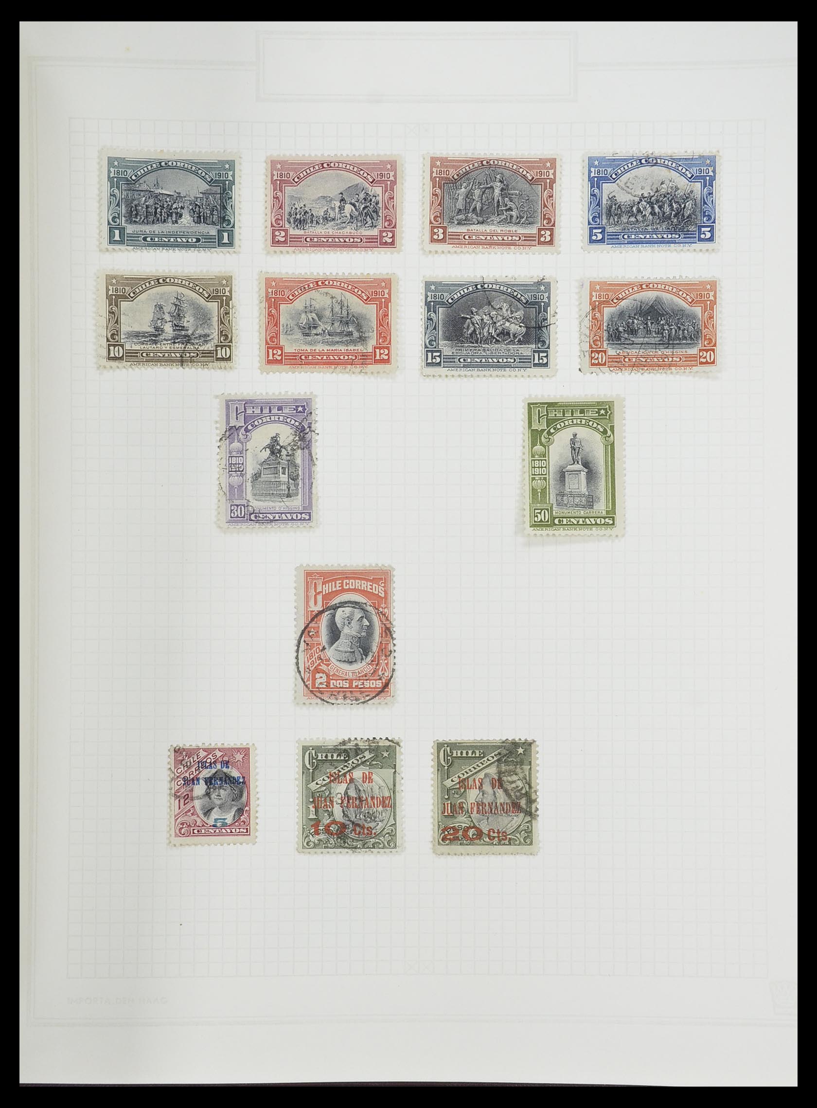33913 050 - Postzegelverzameling 33913 Latijns Amerika 1850-1950.